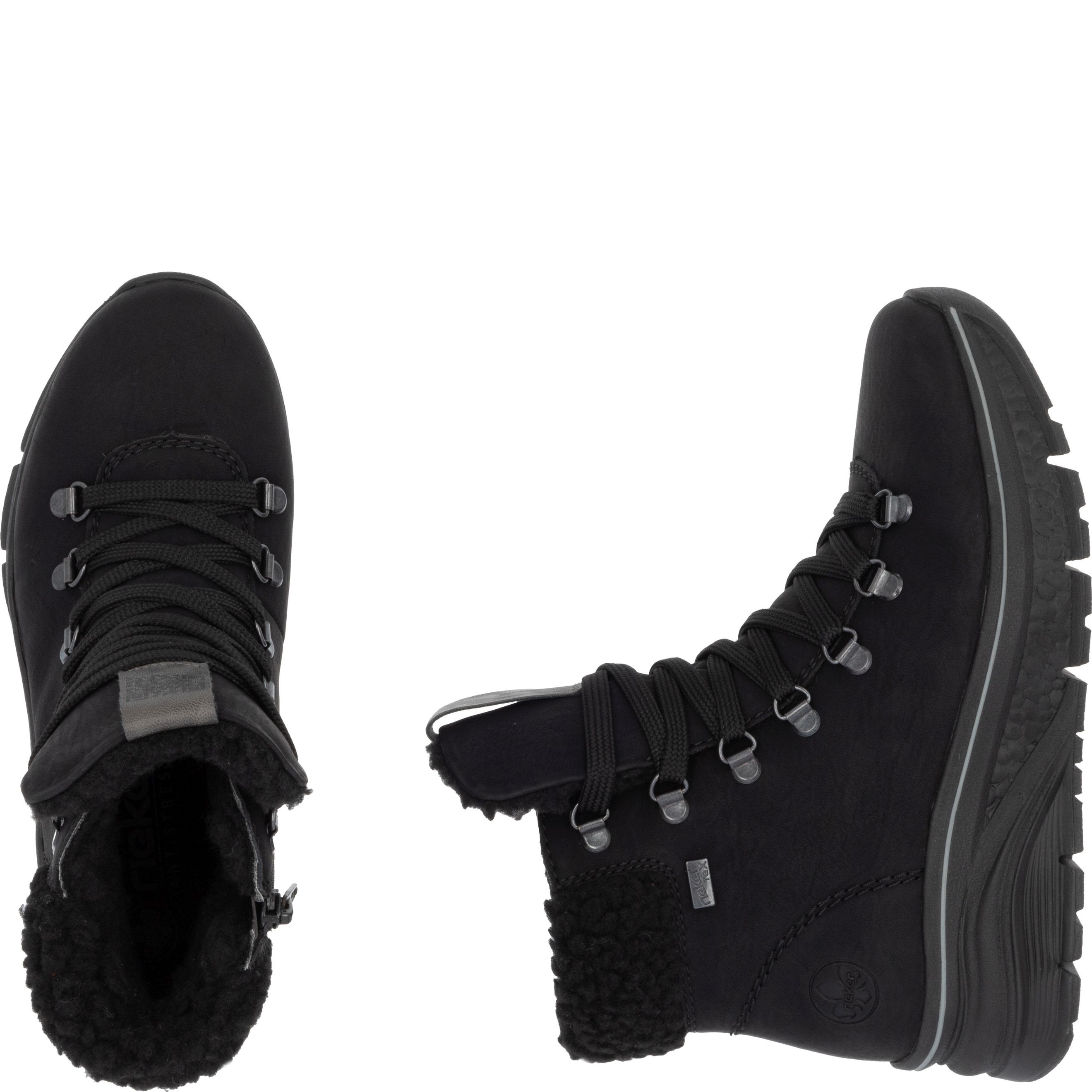 RIEKER Aulinukai moterims, Juoda, Ladies mid height boots 11