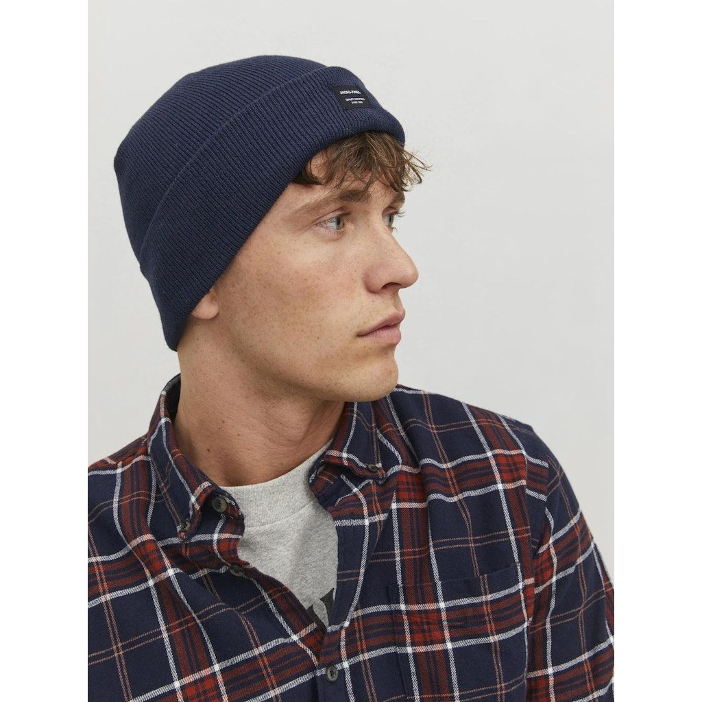 JACK & JONES Skrybėlė vyrams, Mėlyna, JACDNA BEANIE NOOS 5