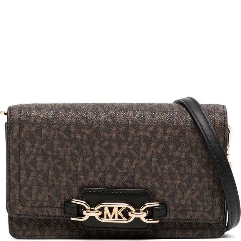 MICHAEL KORS Rankinė per petį moterims, Ruda, SM phone chain crossbody 1