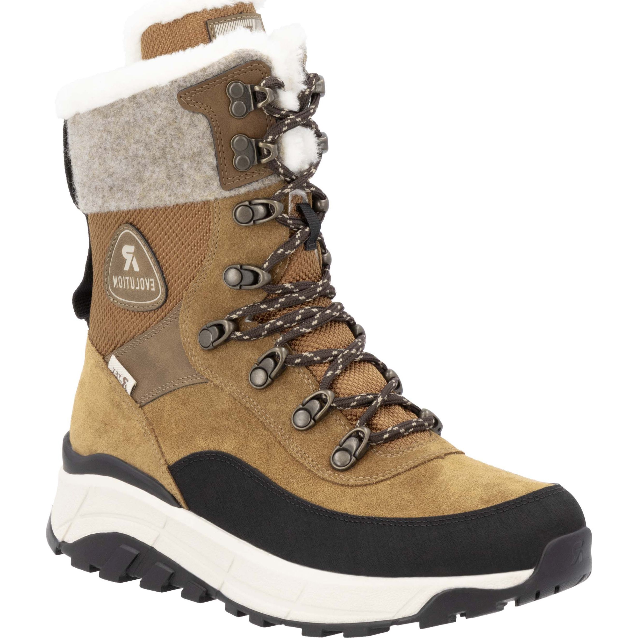 RIEKER EVOLUTION Aulinukai moterims, Ruda, Ladies mid height boots 1