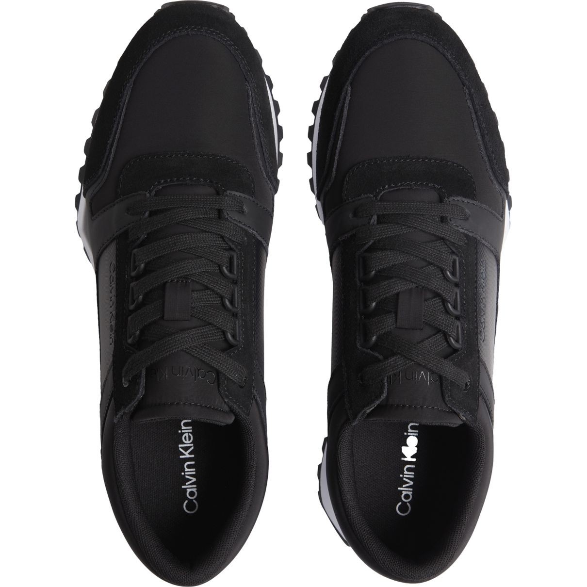 CALVIN KLEIN Sportiniai bateliai vyrams, Juoda, LOW TOP LACE UP MIX 3