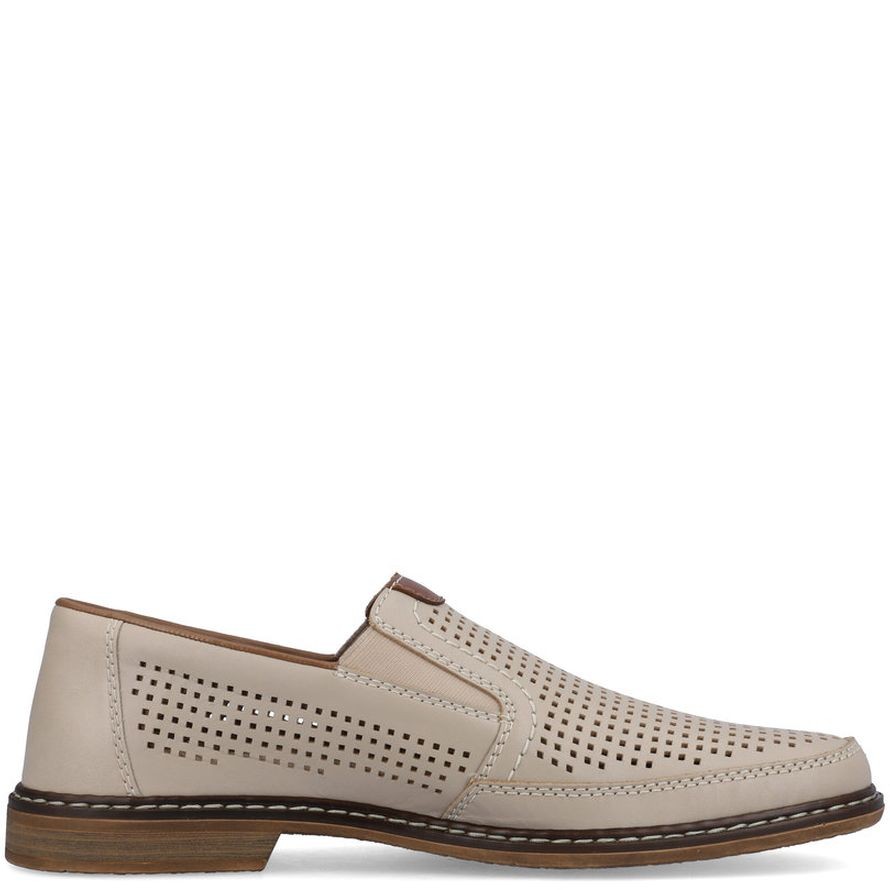 RIEKER Klasikiniai batai vyrams, Smėlio, FORMAL 7