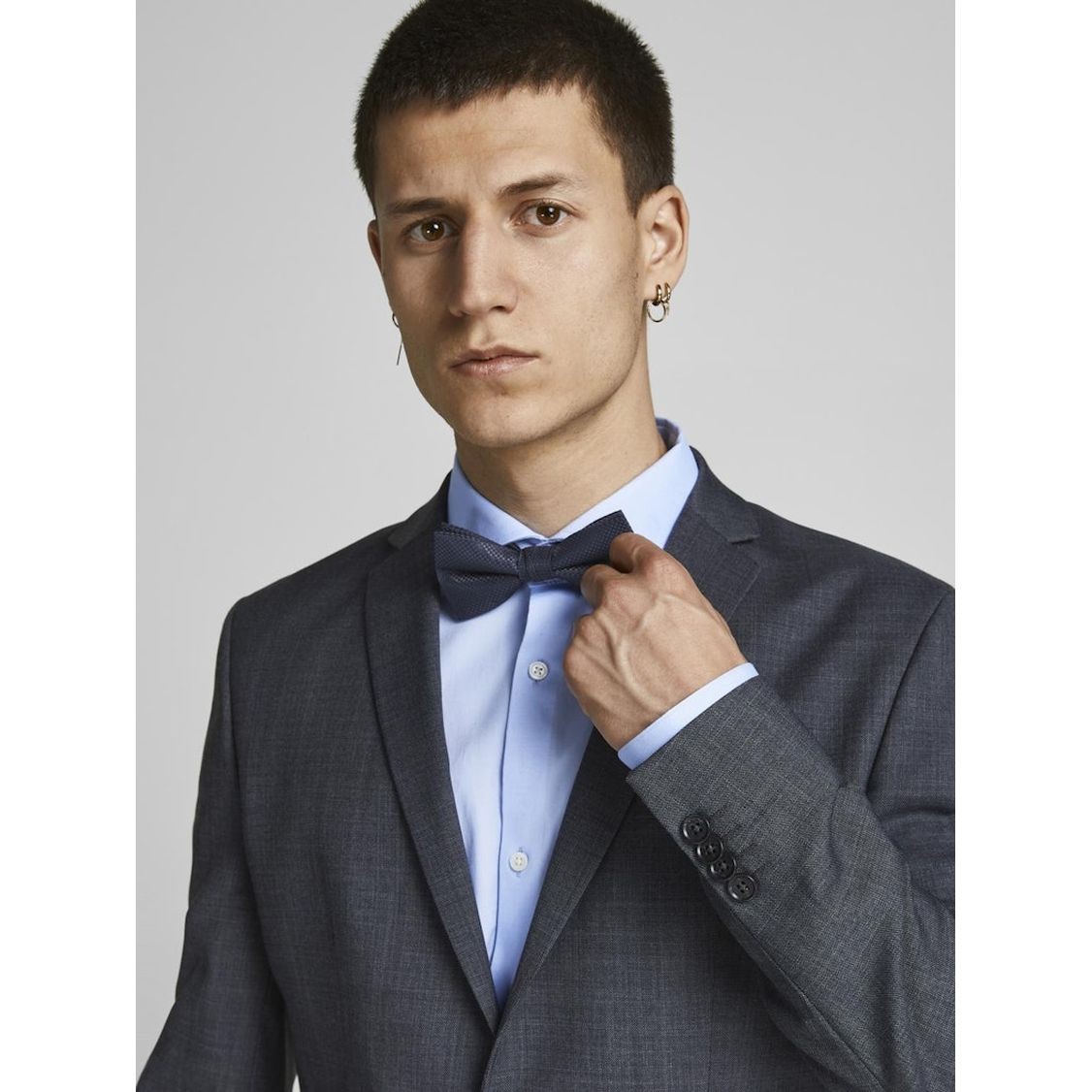 JACK & JONES Kaklaraištis vyrams, Mėlyna, JACCOLOMBIA BOWTIE NOOS 3