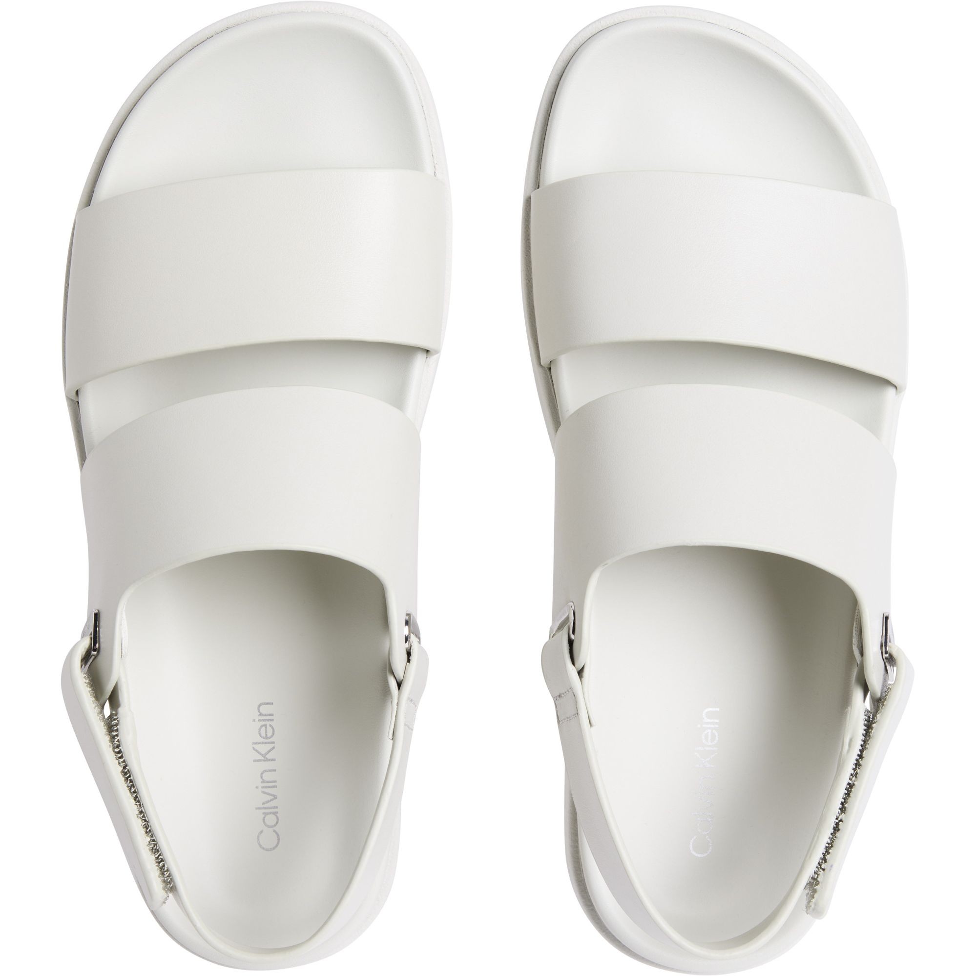 CALVIN KLEIN Basutės moterims, Smėlio, Flat sandal eyel 3