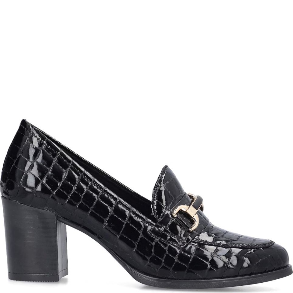 RIEKER Loaferiai moterims, Juoda, Ladies shoes 2