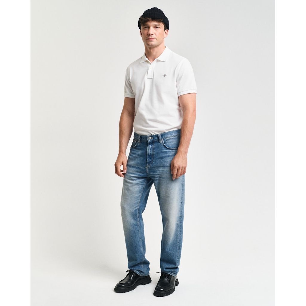 GANT Polo marškiniai trumpos rank. vyrams, Balta 5