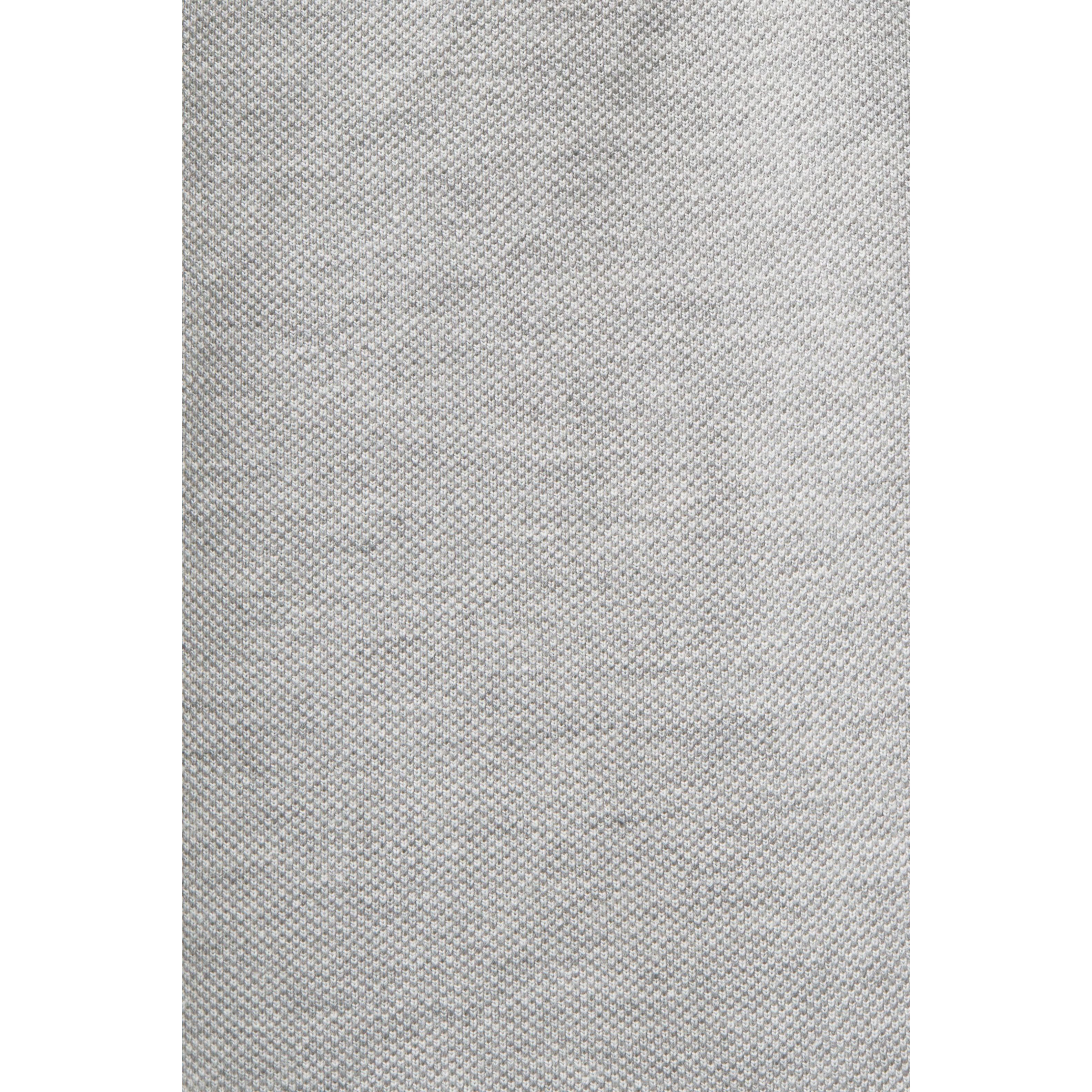 ESPRIT Polo marškiniai ilgos rank. vyrams, Pilka, Cotton Pique Polo Shirt 4