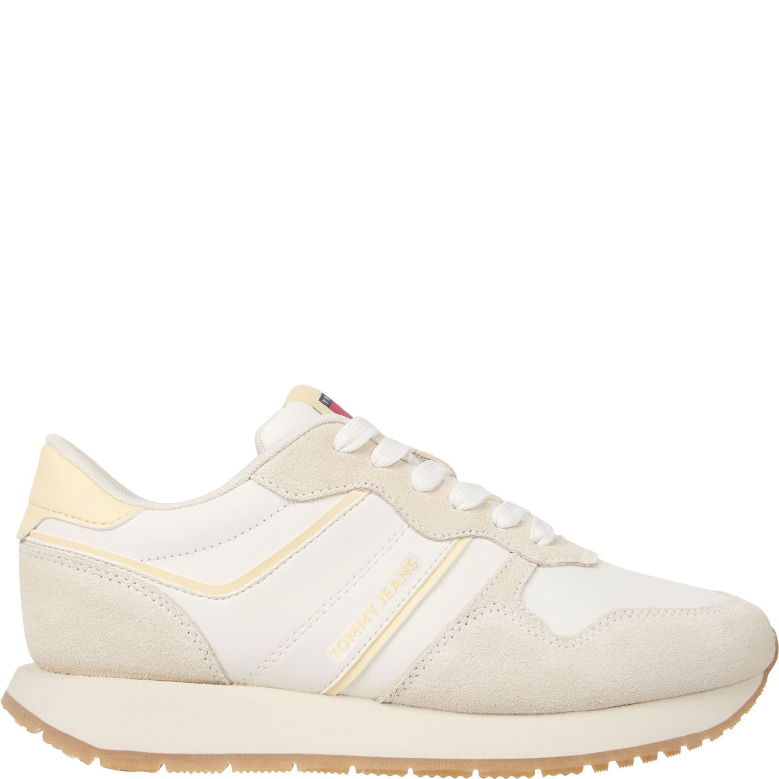 TOMMY JEANS Laisvalaikio bateliai moterims, Smėlio, Eva runner light sneaker 1