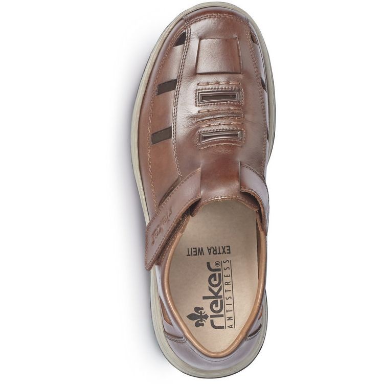 RIEKER Basutės vyrams, Ruda, SANDALS 4