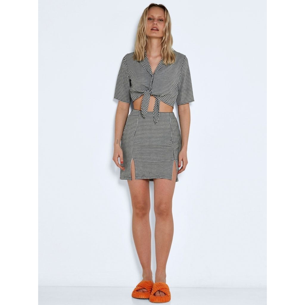 NOISY MAY Mini sijonas moterims, Balta, NMJOE HW SHORT SKIRT 6