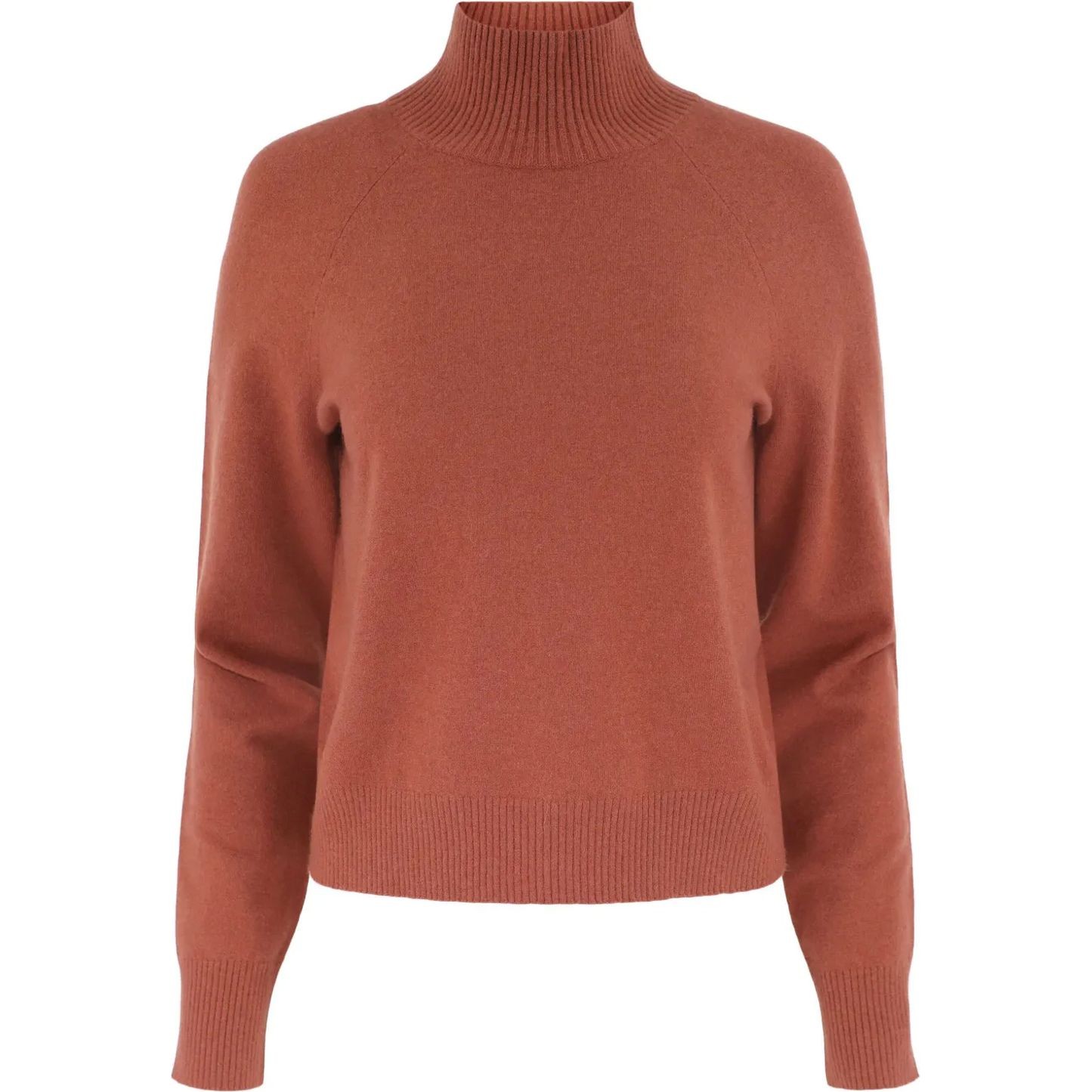 VINCE Megztinis su kaklu moterims, Ruda, Raglan turtle nk 1