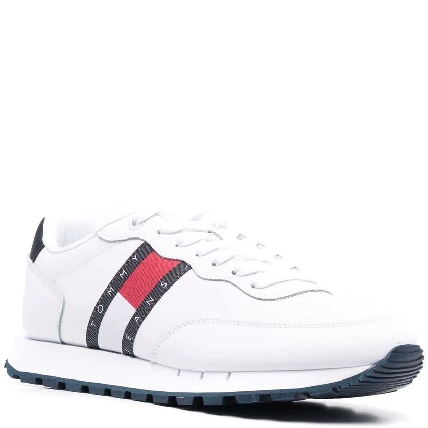 TOMMY JEANS Bateliai - vyrams, Balta, RUNNER SHOES 1