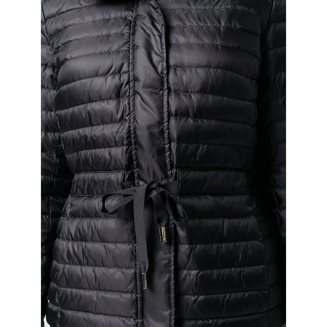 MICHAEL KORS Pūkinė striukė moterims, Juoda, Belted packable puffer 4