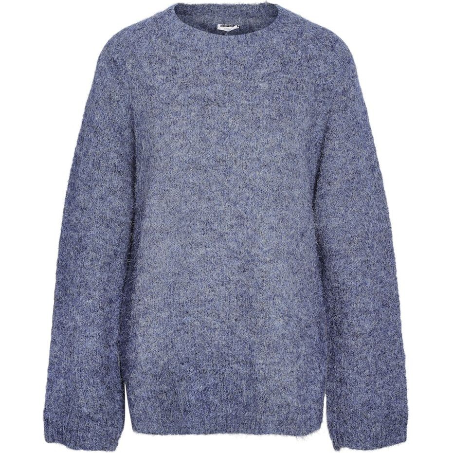NOISY MAY Megztinis moterims, Mėlyna, Sutton o-neck tunic knit 1
