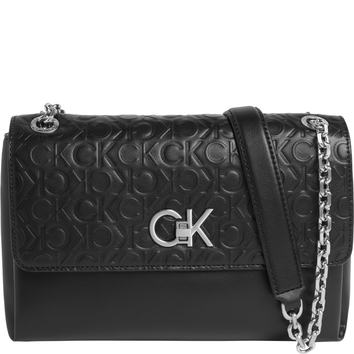 CALVIN KLEIN Rankinė per petį moterims, Juoda, Re-lo crossbody 1