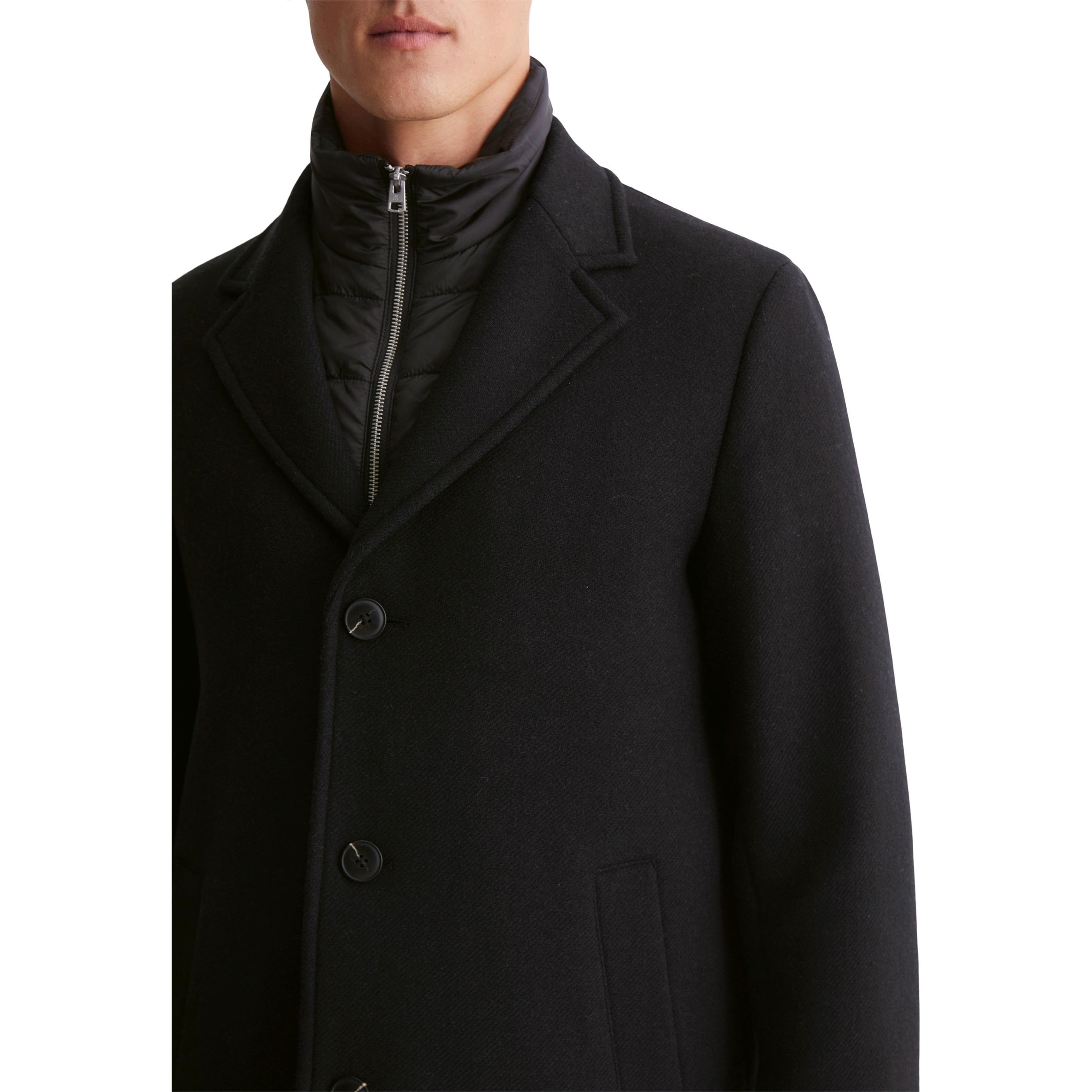 MARC O'POLO Paltas vyrams, Juoda, Coats 430025271094 4