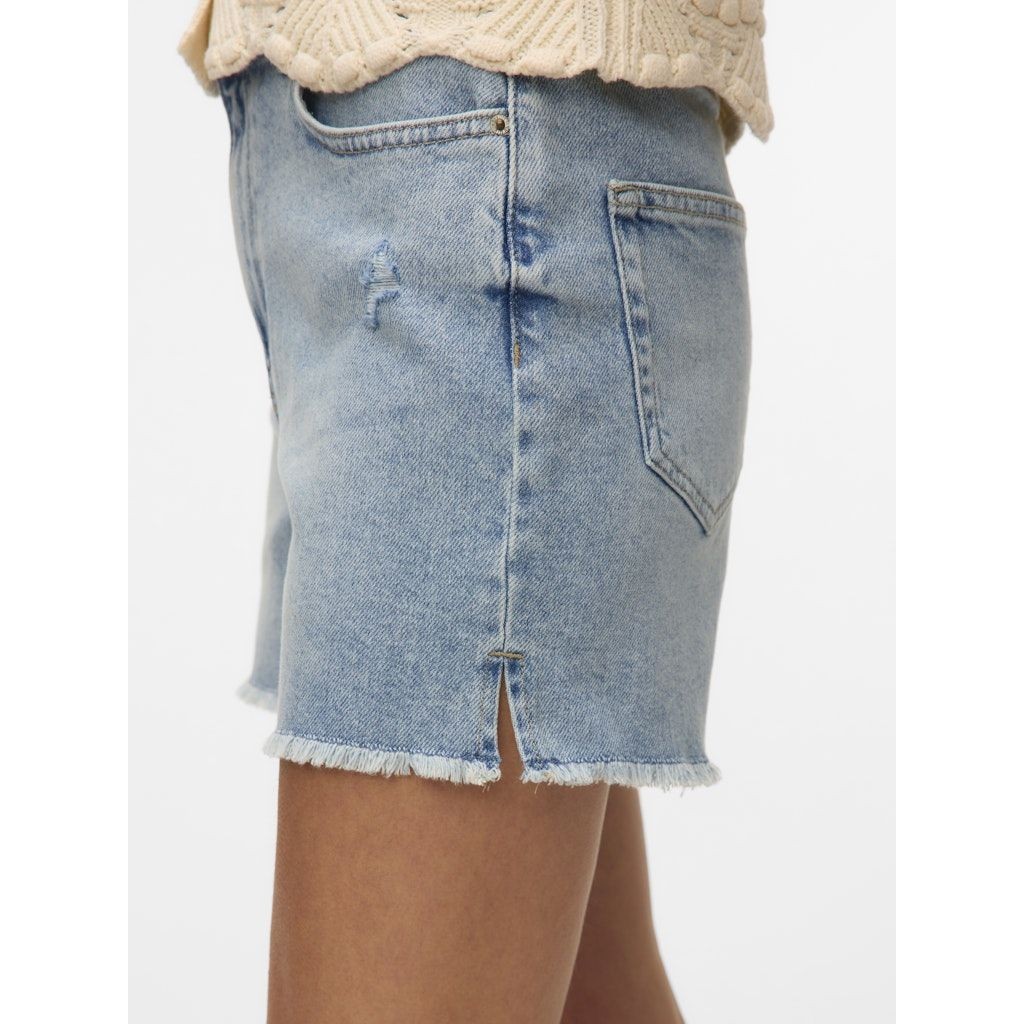 VERO MODA Šortai moterims, Mėlyna, Tita short destroy shorts 7
