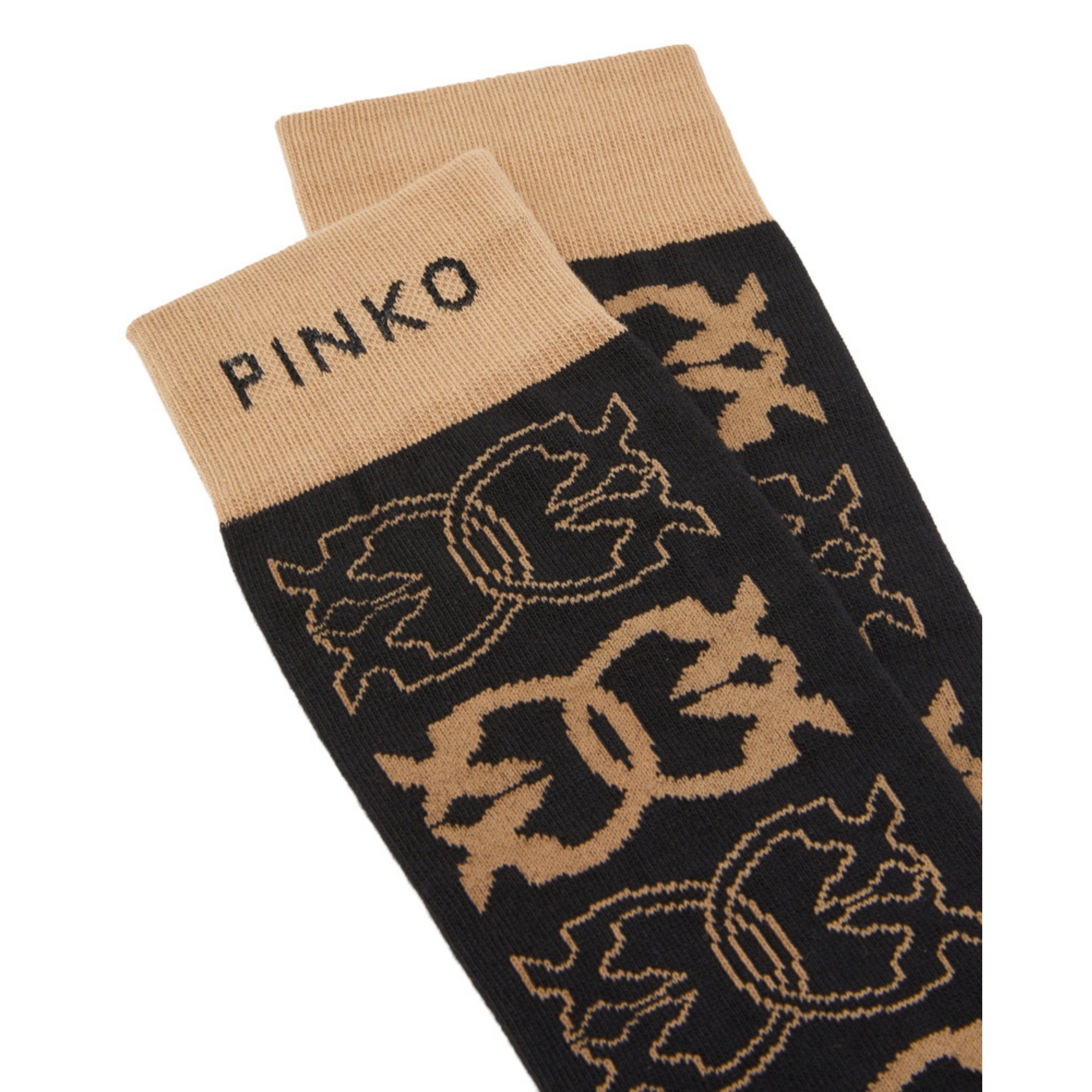 PINKO Kojinės moterims, Juoda, Monaco socks 2