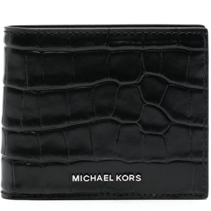 MICHAEL KORS Piniginė vyrams, Juoda, Hudson wallet 1