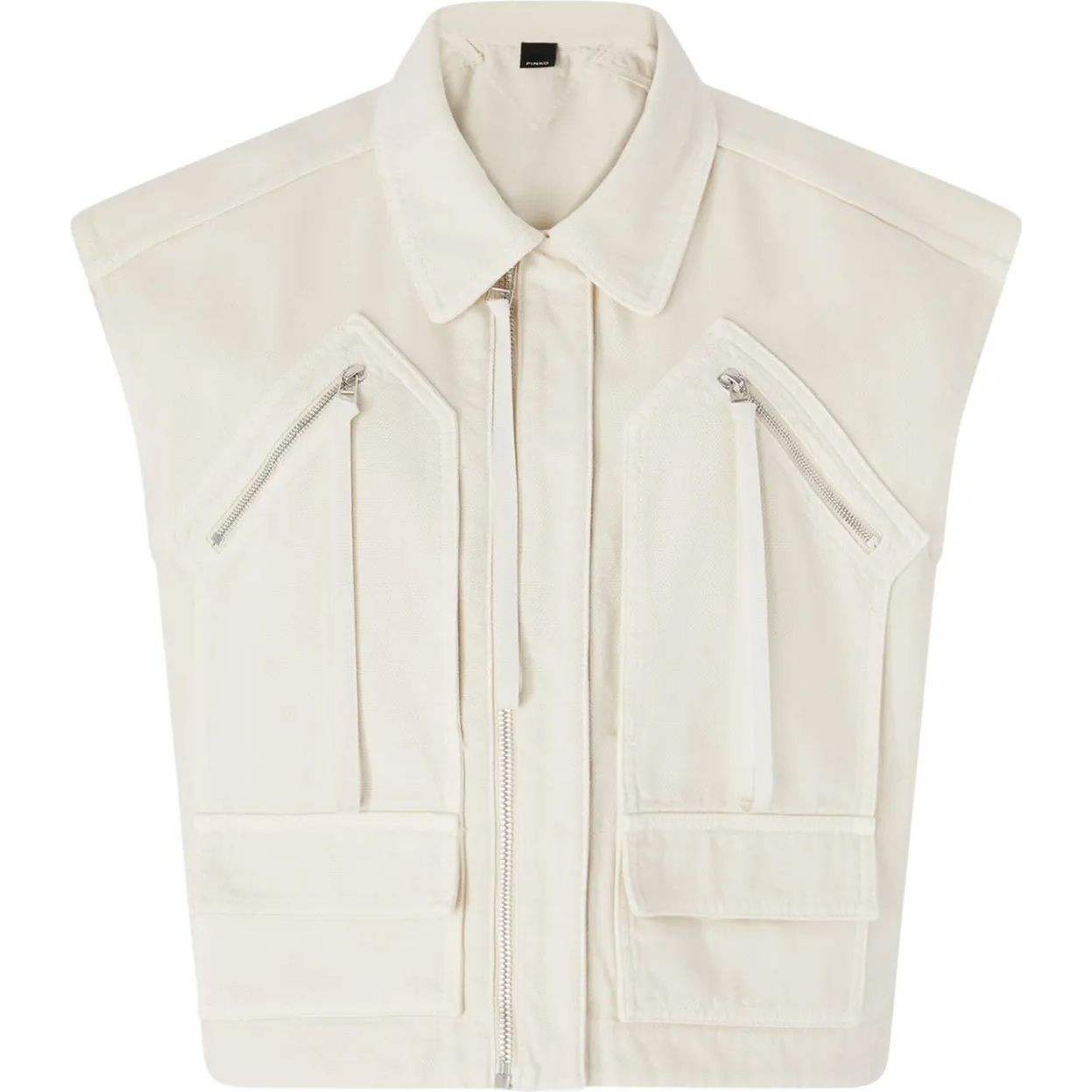 PINKO Liemenė moterims, Balta, Gerard vest 1