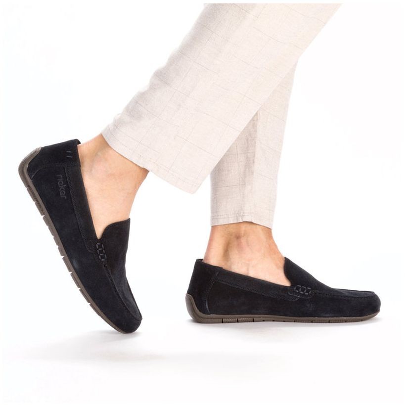 RIEKER Mokasinai vyrams, Mėlyna, MOCASINS 4