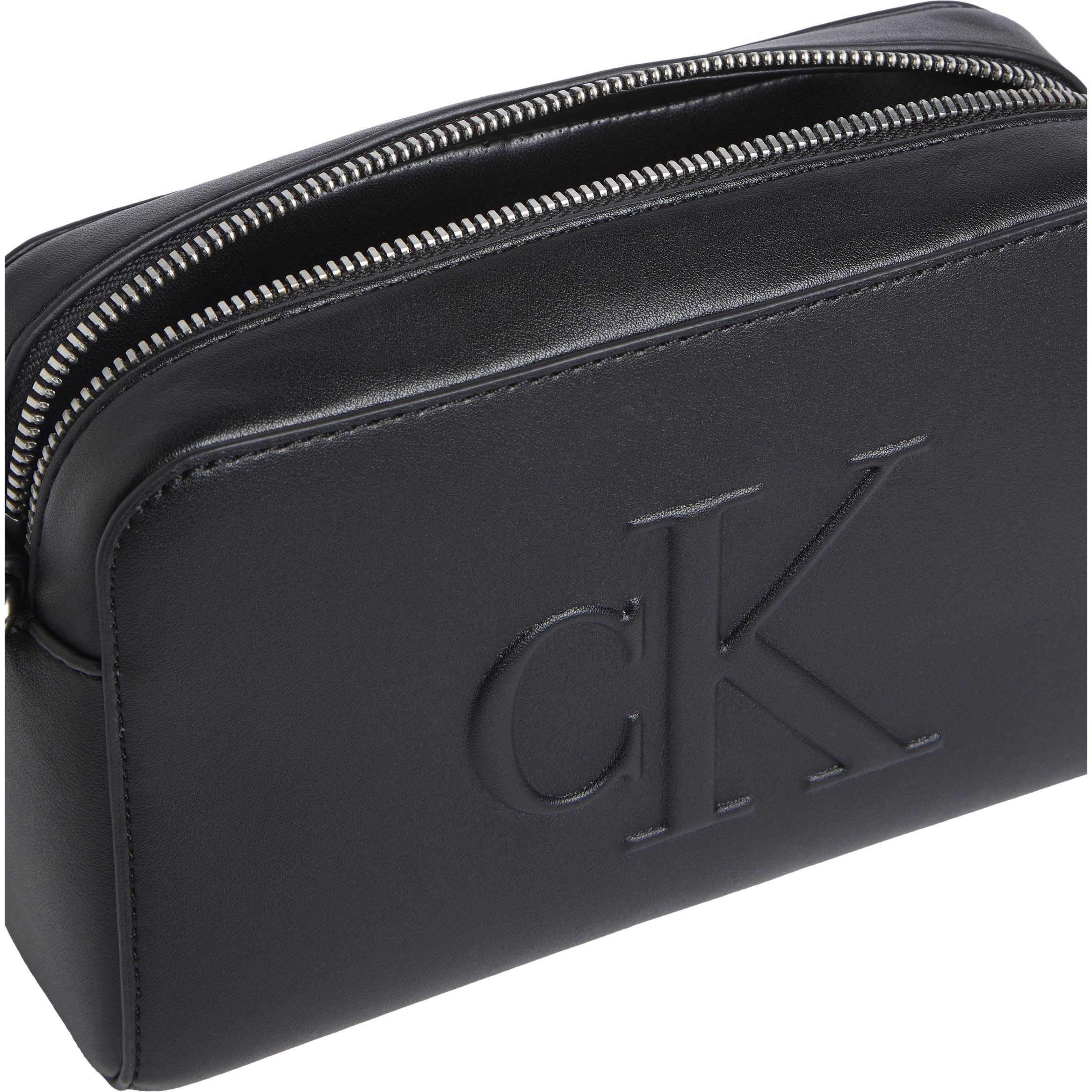 CALVIN KLEIN JEANS Rankinė per petį moterims, Juoda, Sculpted camera crossover 3