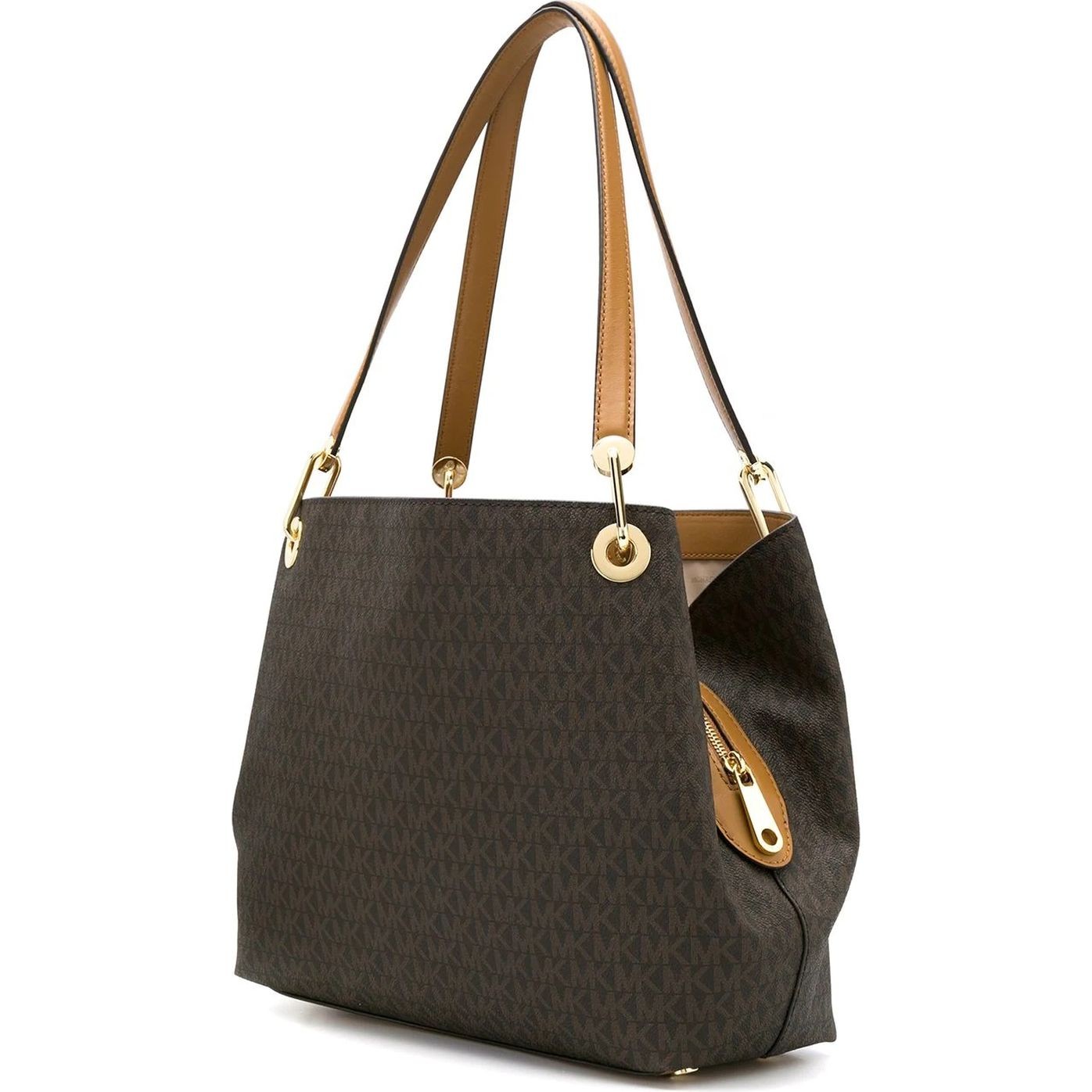 MICHAEL KORS Rankinė per petį moterims, Ruda, LG Shoulder tote 2