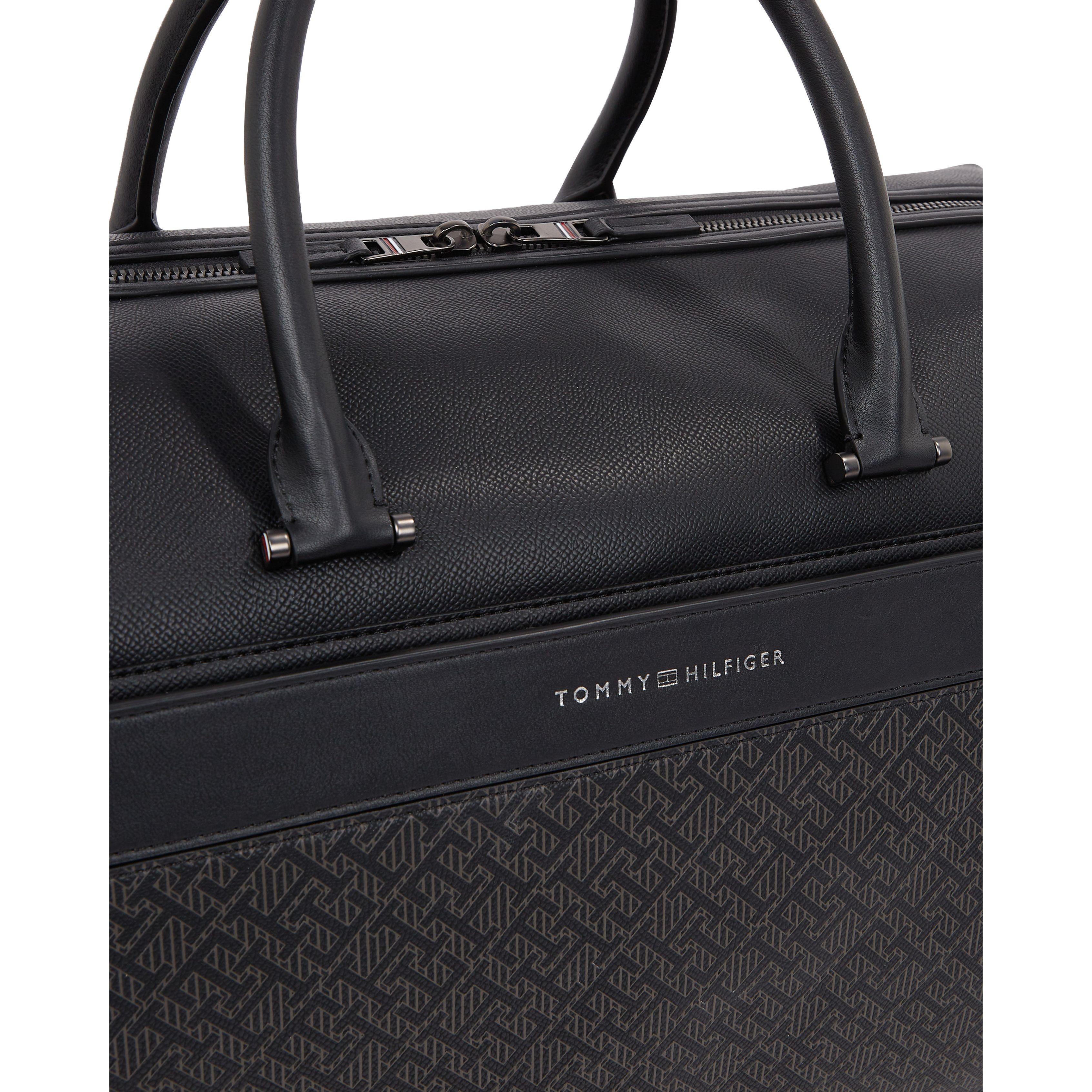 TOMMY HILFIGER Rankinė, krepšys vyrams, Juoda, Monogram duffle 3