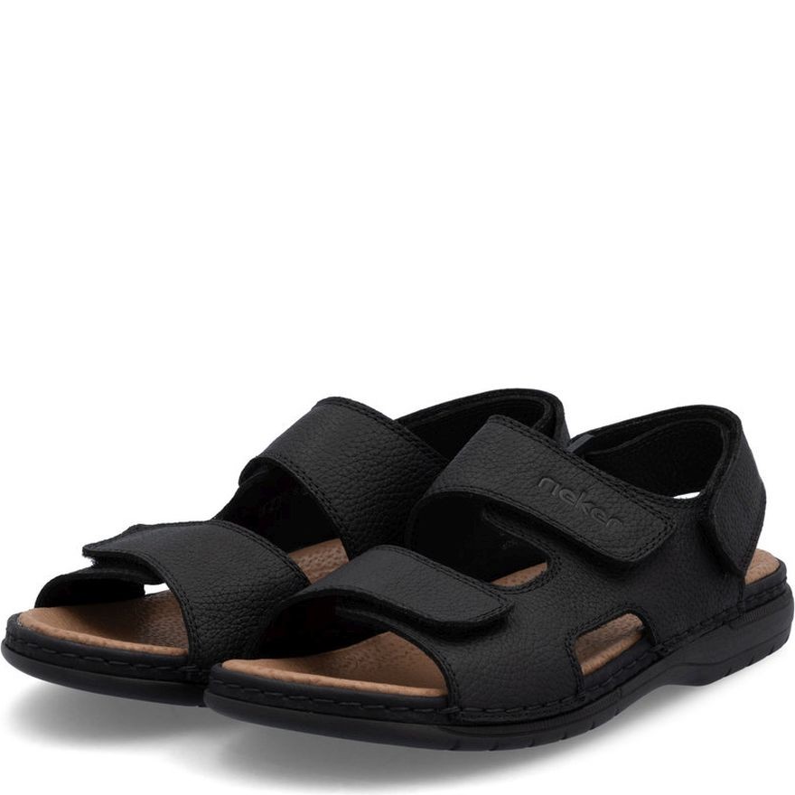 RIEKER Basutės vyrams, Juoda, Sandals 7