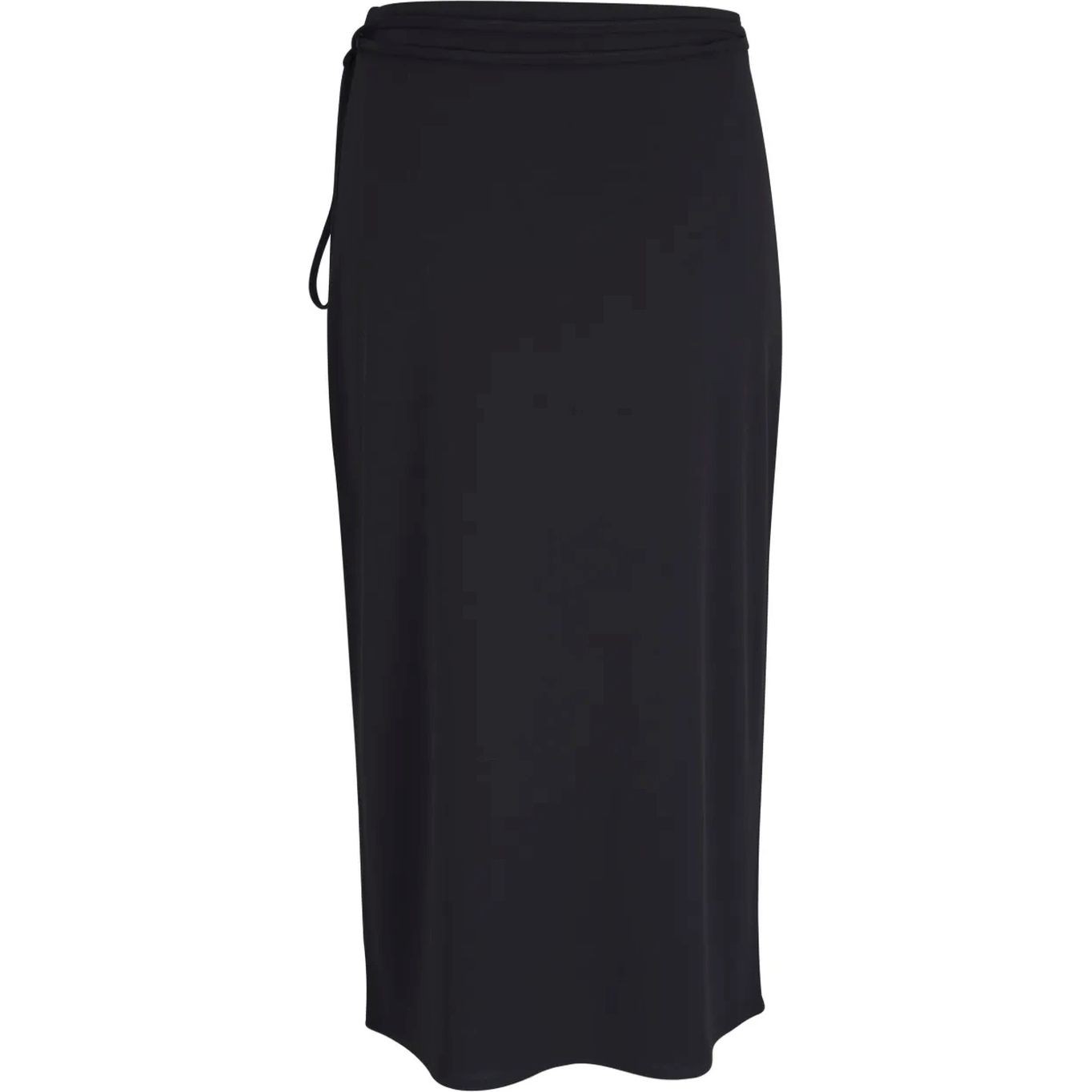 VINCE Midi sijonas moterims, Juoda, Midi tie wrap skirt 2