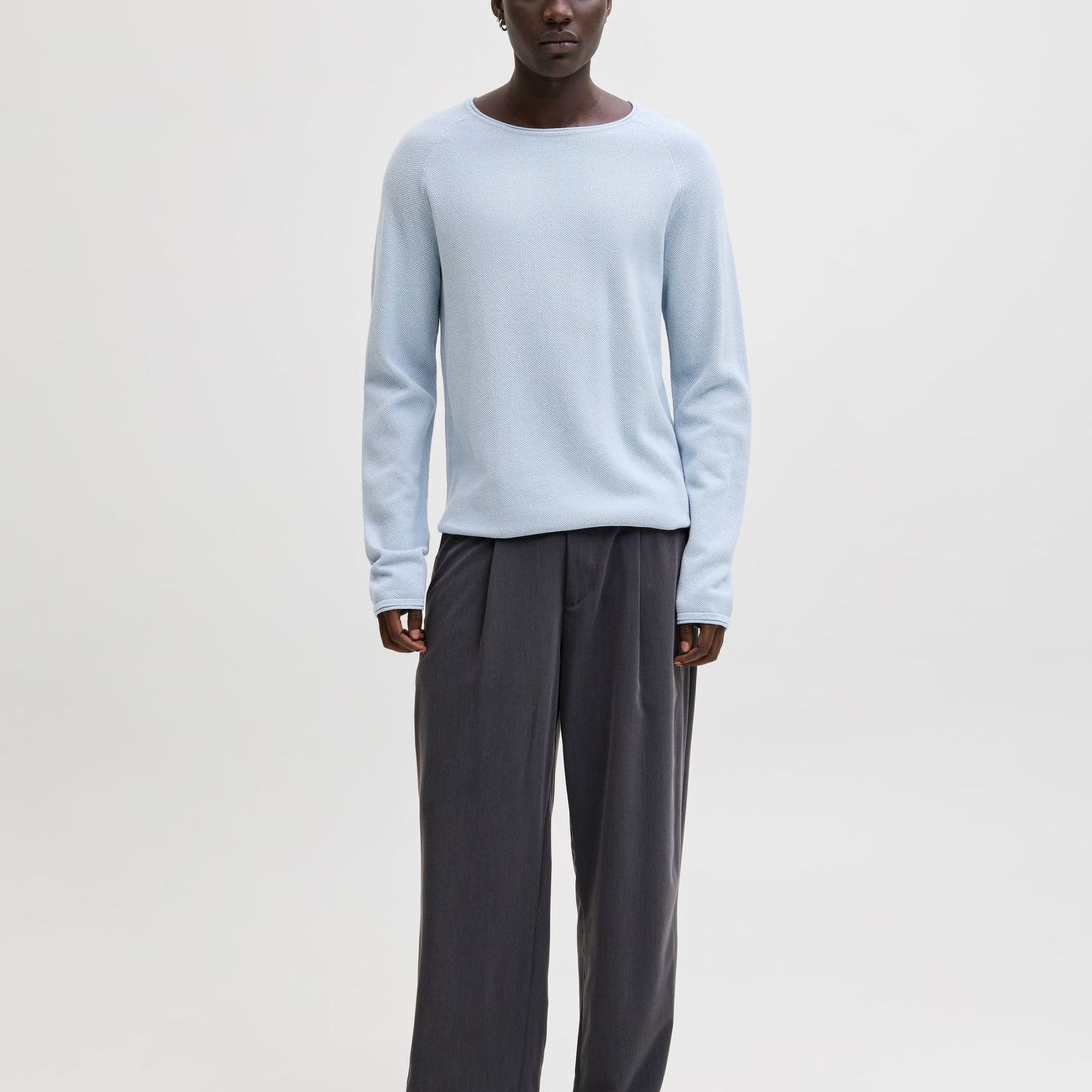 JACK & JONES Megztinis vyrams, Mėlyna, Ehill knit 3