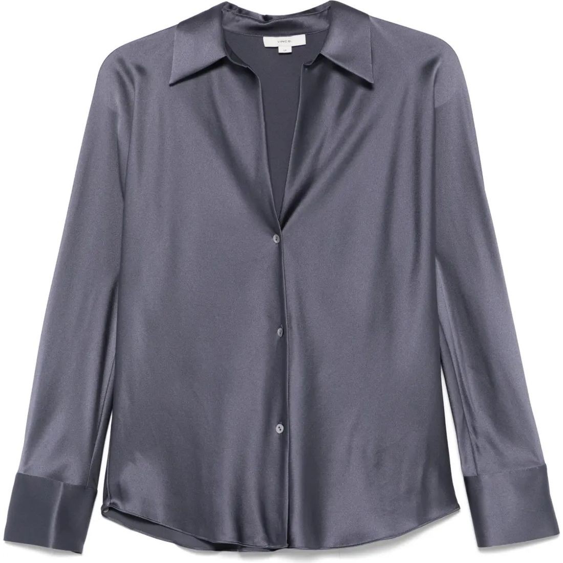 VINCE Marškiniai ilgomis rankovėmis moterims, Mėlyna, Bias l/s blouse