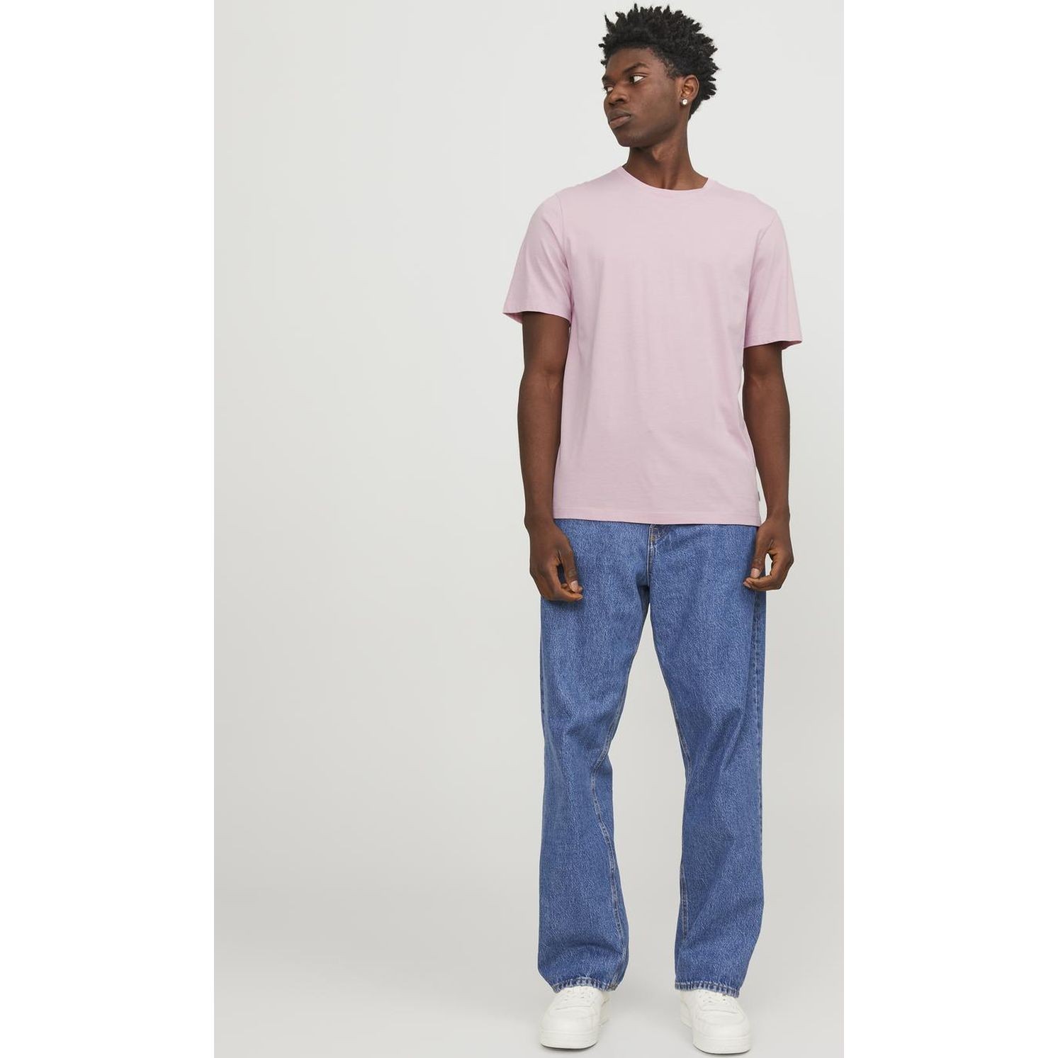 JACK & JONES Marškinėliai vyrams, Rožinė, Jjeorganic t-shirts 3