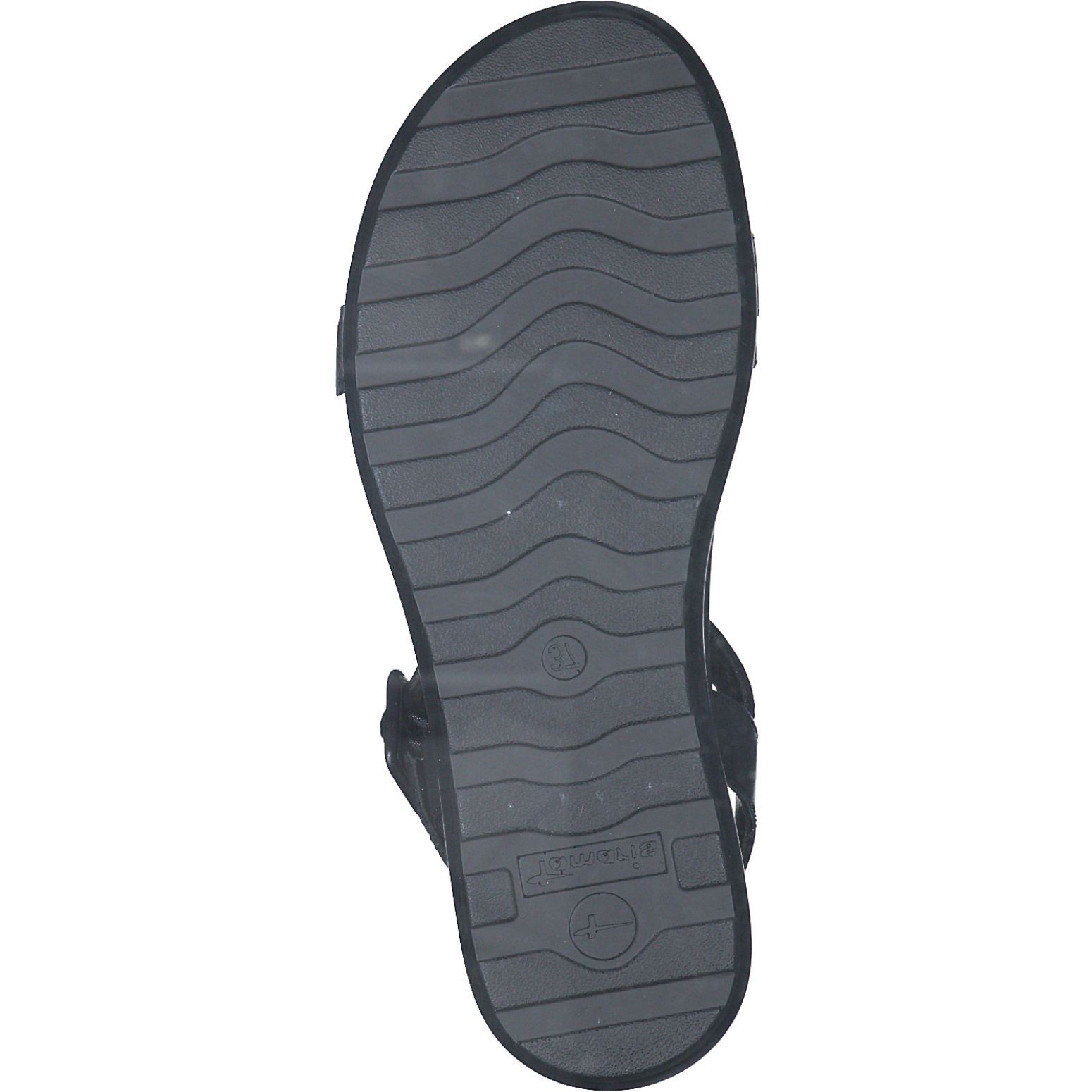 TAMARIS Basutės moterims, Juoda, SANDALS 4