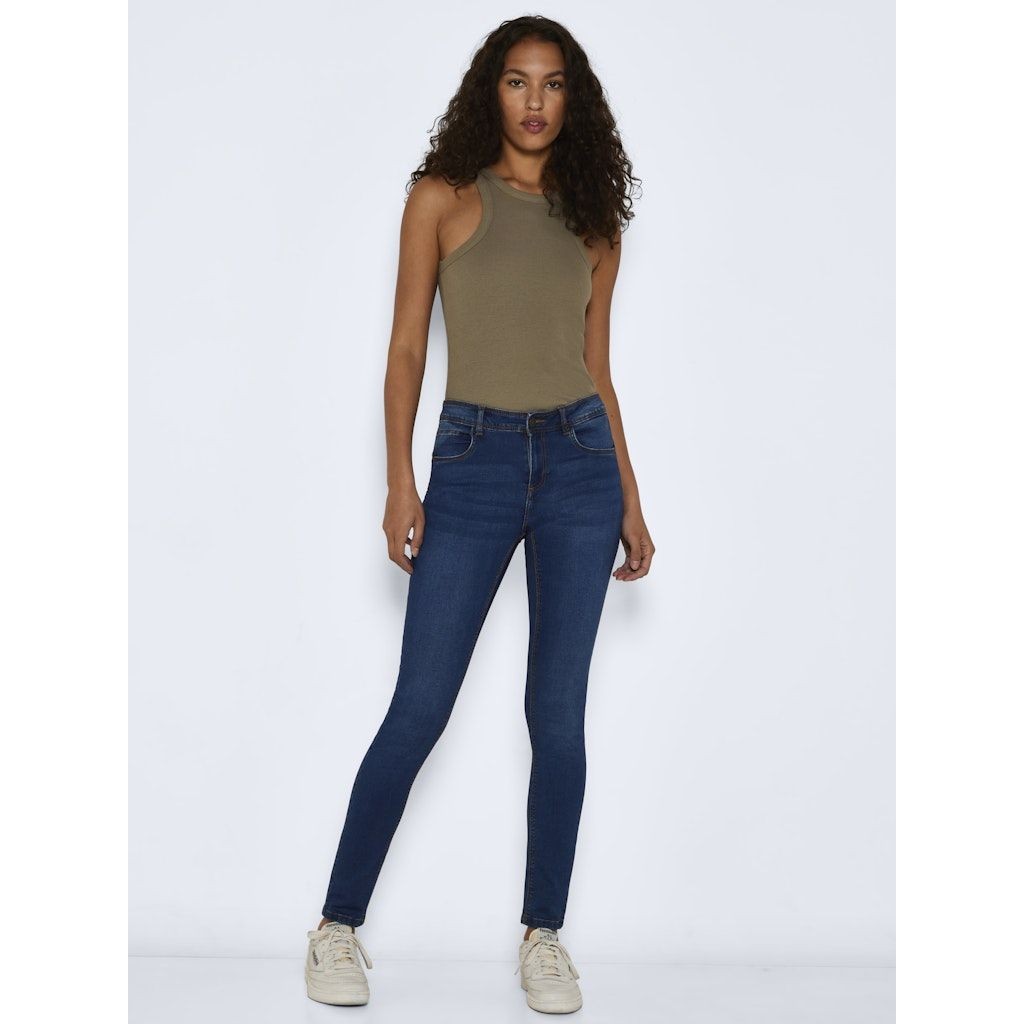 NOISY MAY Slim džinsai moterims, Mėlyna, NMJEN NW S.S SHAPER 5