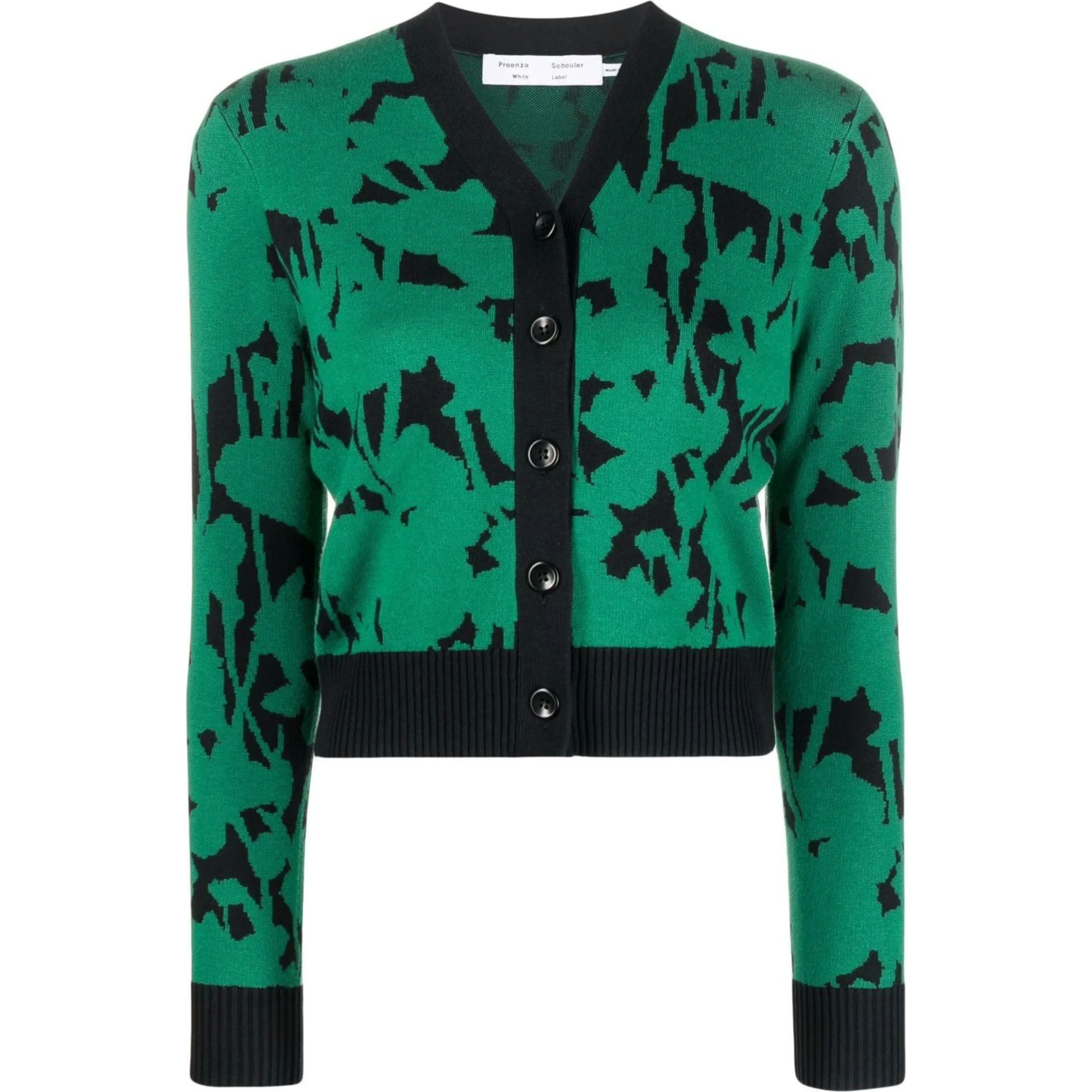PROENZA SCHOULER Kardiganas moterims, Marga, Knit floral cardigan