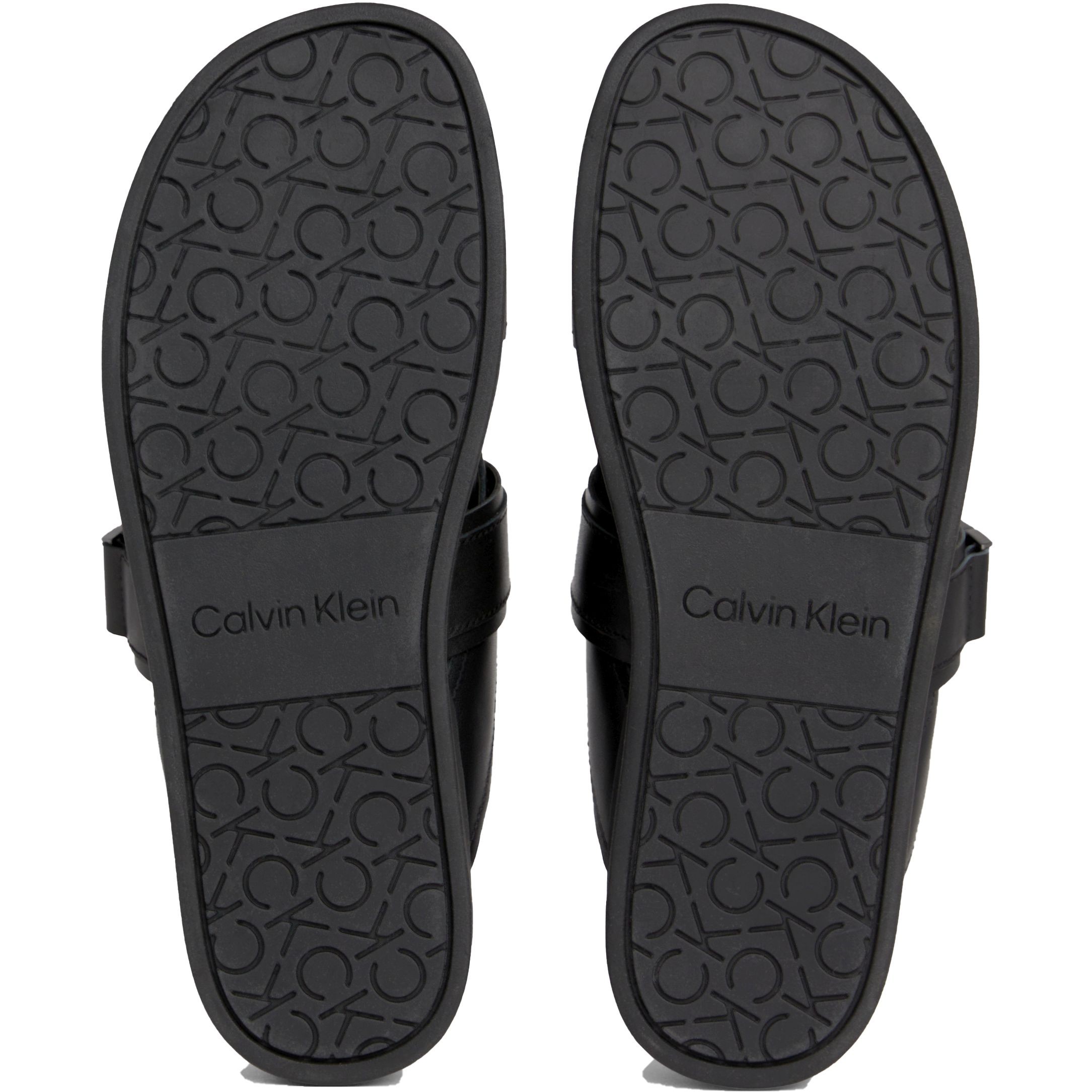 CALVIN KLEIN Šlepetės vyrams, Juoda, Iconic plaque slippers 5