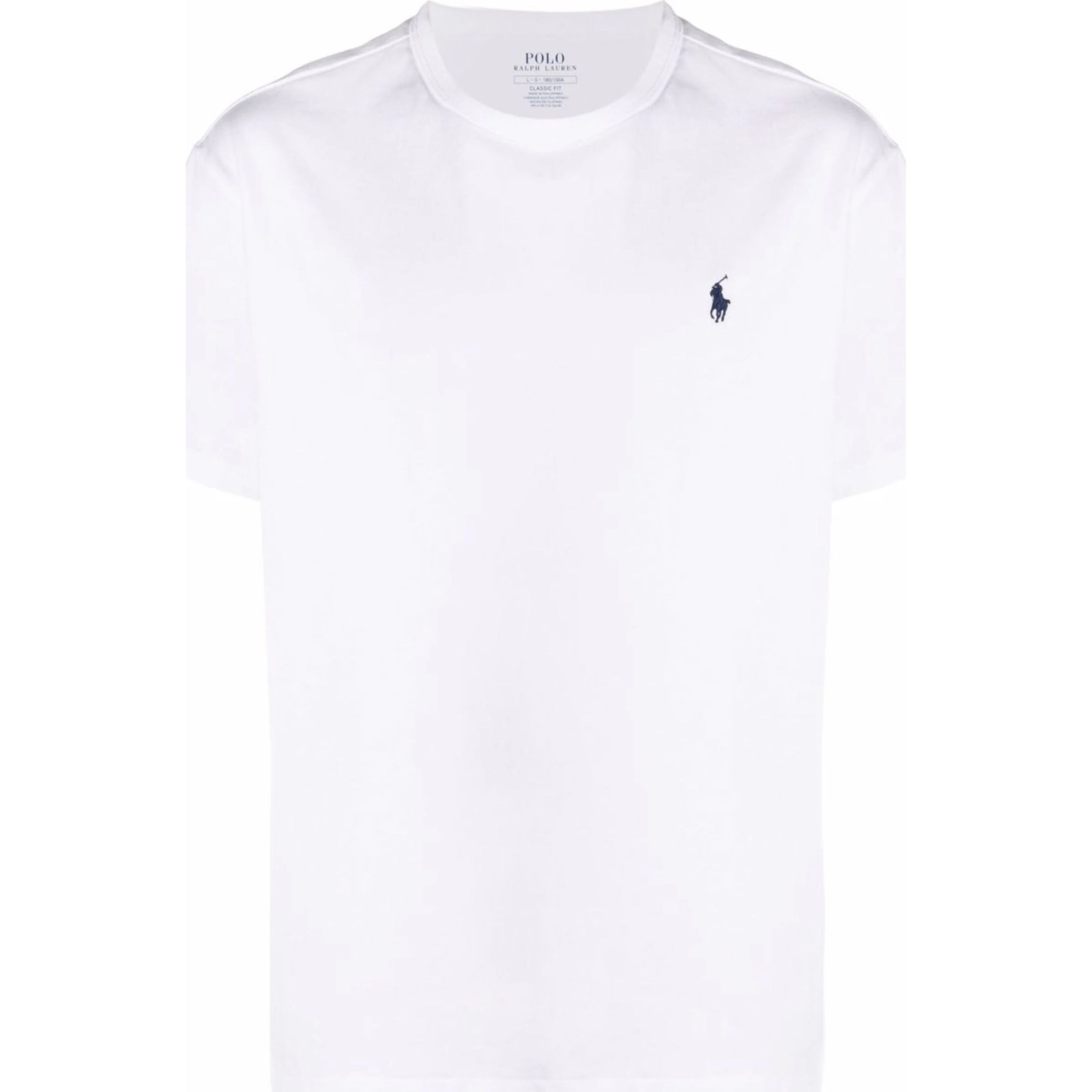 POLO RALPH LAUREN Palaidinės vyrams, Balta, Embroidered logo T-shirt