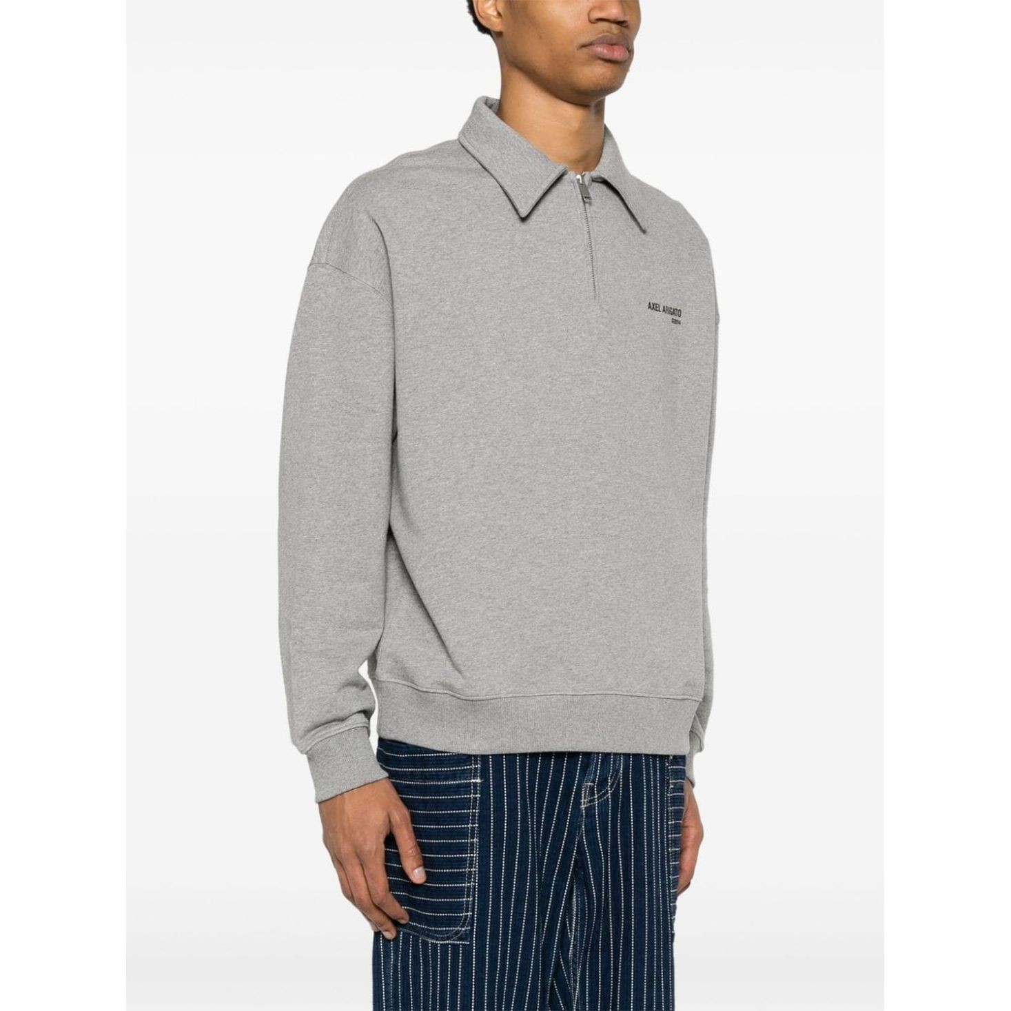 AXEL ARIGATO Sportinis nertinis vyrams, Pilka, Remi half-zip sweater 2