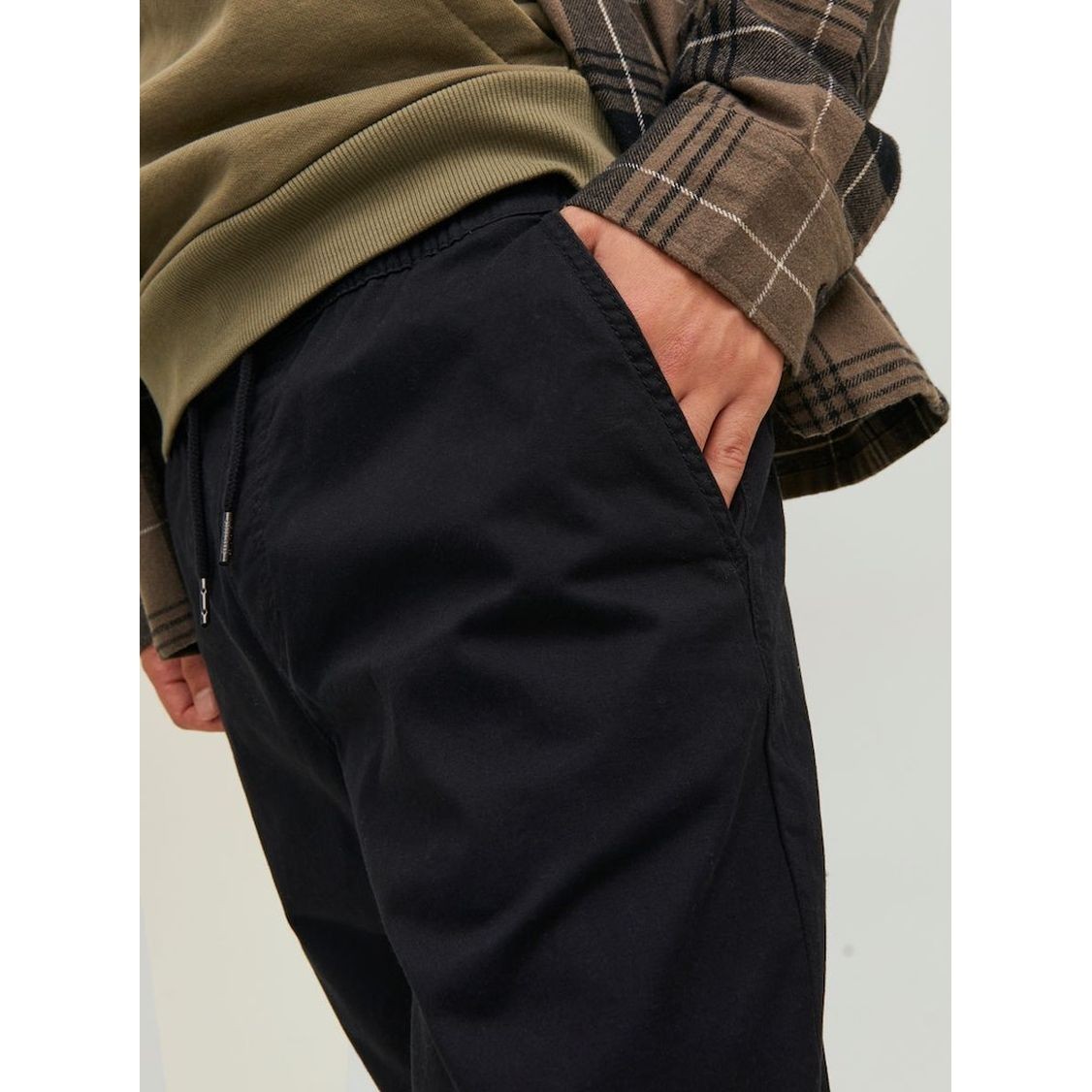 JACK & JONES Kelnės vyrams, Juoda, Kelnės 7