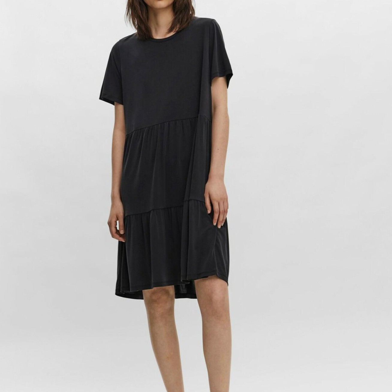 VERO MODA Mini suknelė moterims, Juoda, VMFILLI CALIA SS SHO 4