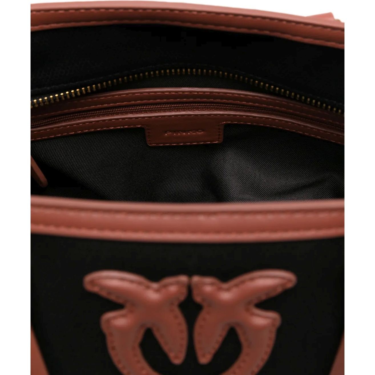 PINKO Pirkinių krepšys moterims, Juoda, Miranda classic tote bag 4