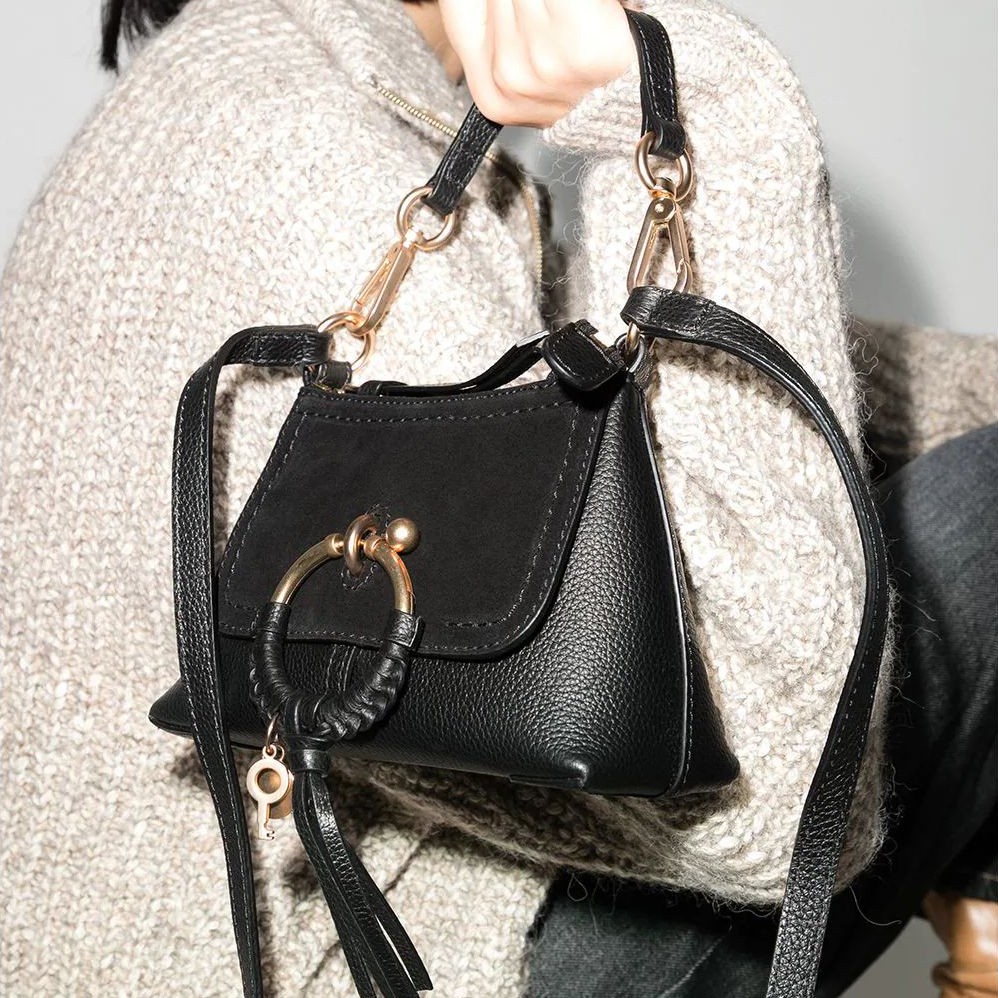 SEE BY CHLOE Rankinė per petį moterims, Juoda, Joan mini crossbody 4