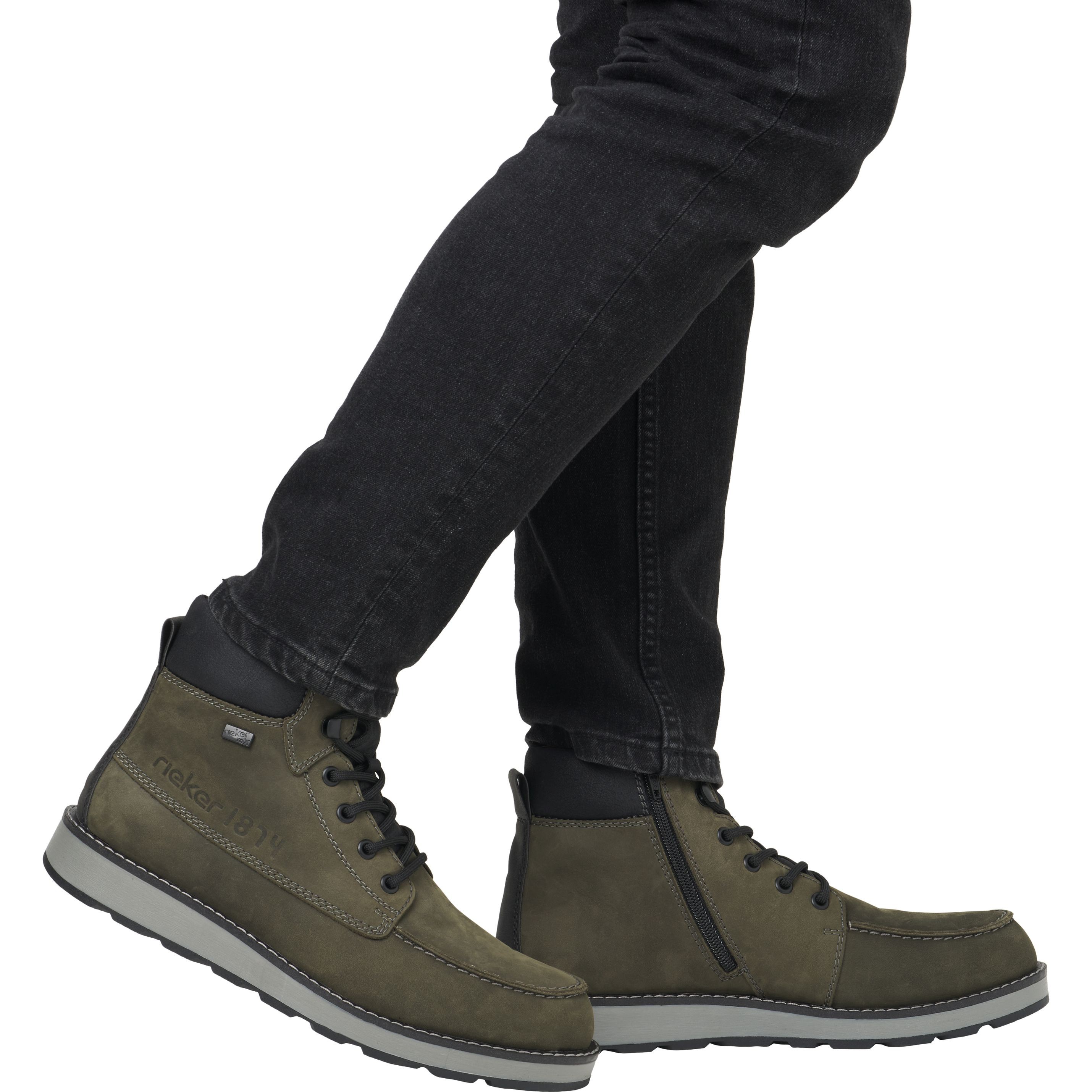 RIEKER Aulinukai vyrams, Žalia, Men's boots 6