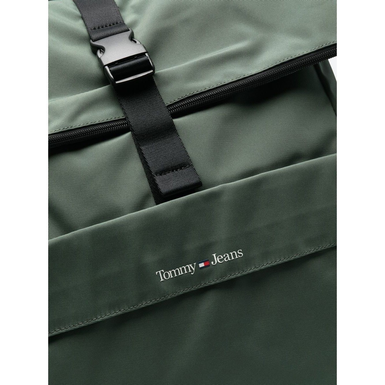 TOMMY JEANS Kuprinė vyrams, Žalia, ESSENTIAL ROLLTOP BACKPACK 3