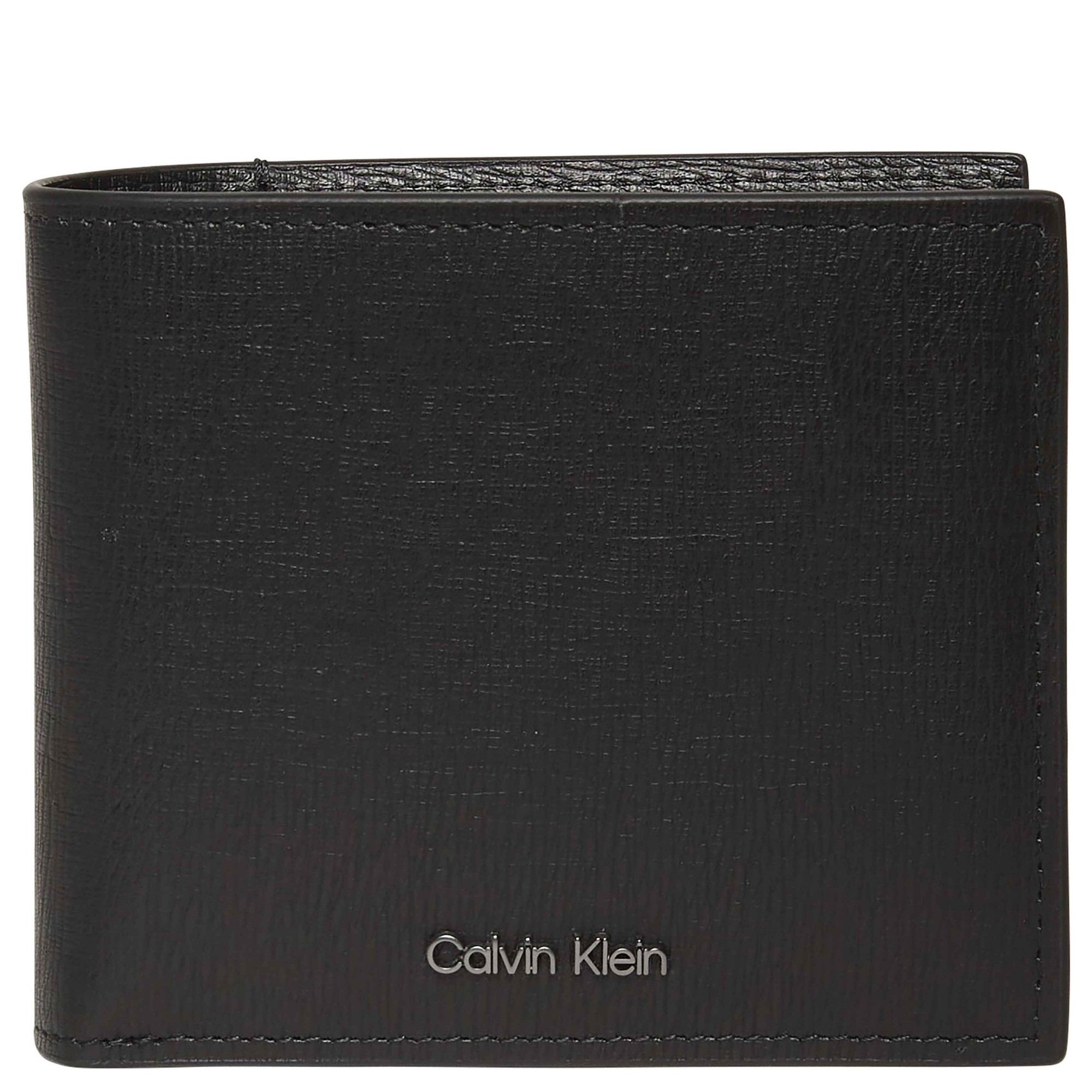 CALVIN KLEIN Piniginė vyrams, Juoda, saffiano billfold wallet 1