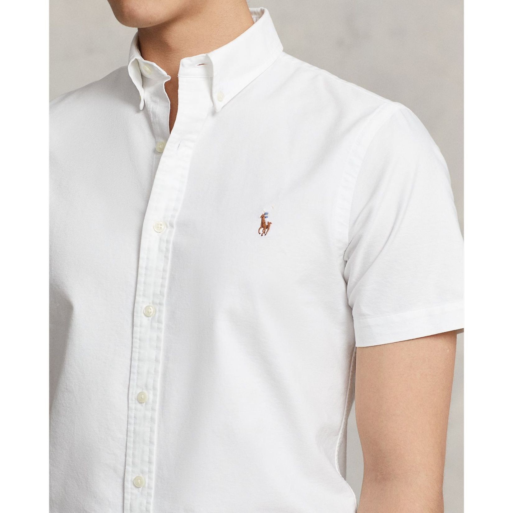 POLO RALPH LAUREN Marškiniai trump. rankovėmis vyrams, Balta, Long sleeve shirt 4