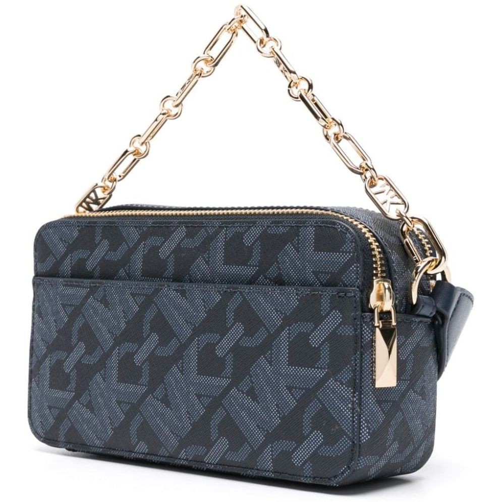 MICHAEL KORS Rankinė per petį moterims, Mėlyna, Sm dbl zp camra chn xbody 2