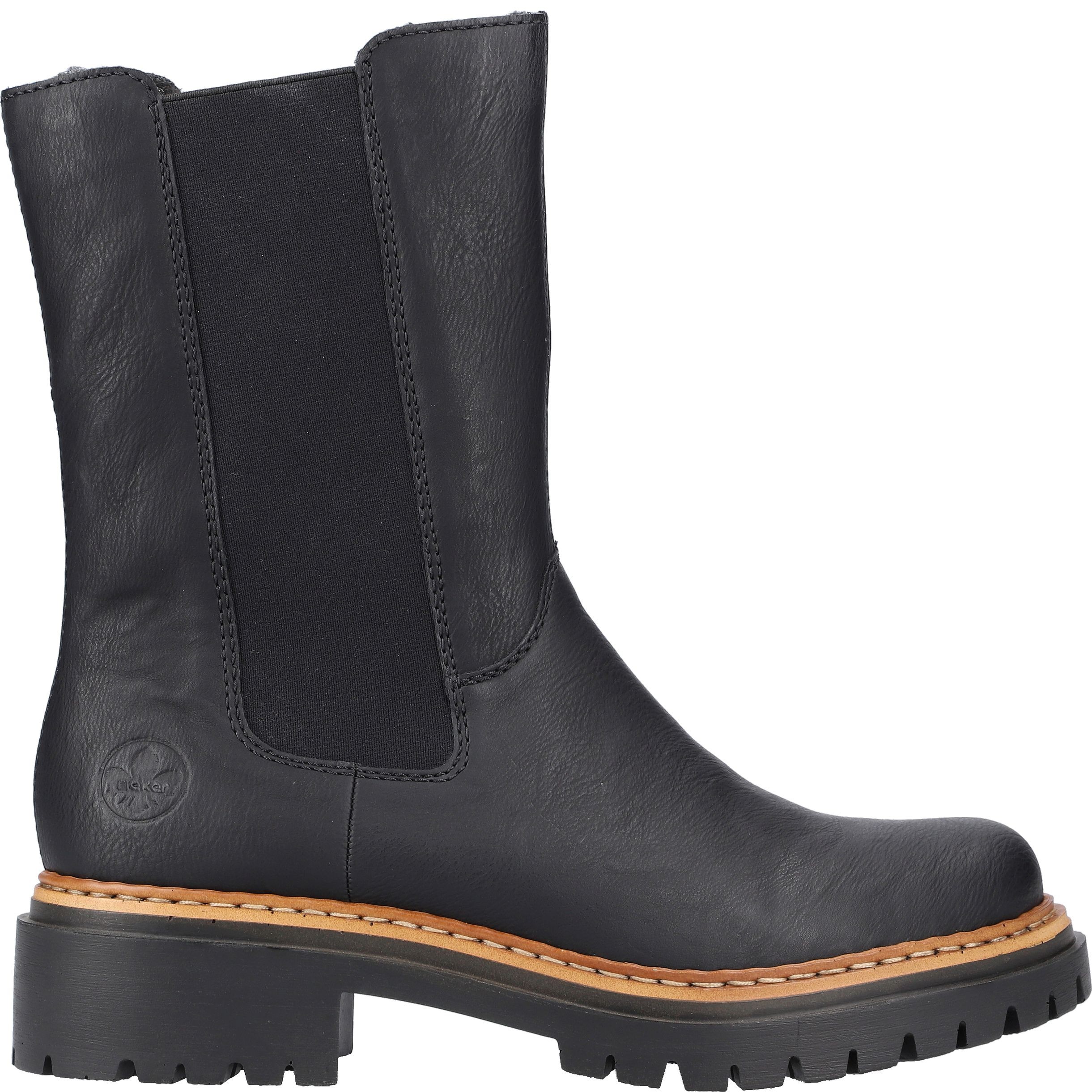 RIEKER Aulinukai moterims, Juoda, Ladies mid height boots 3