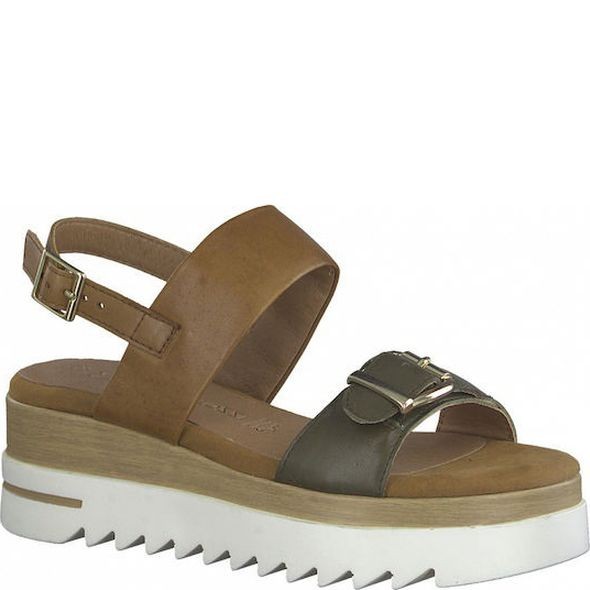 MARCO TOZZI Basutės moterims, Chaki, SANDALS 1